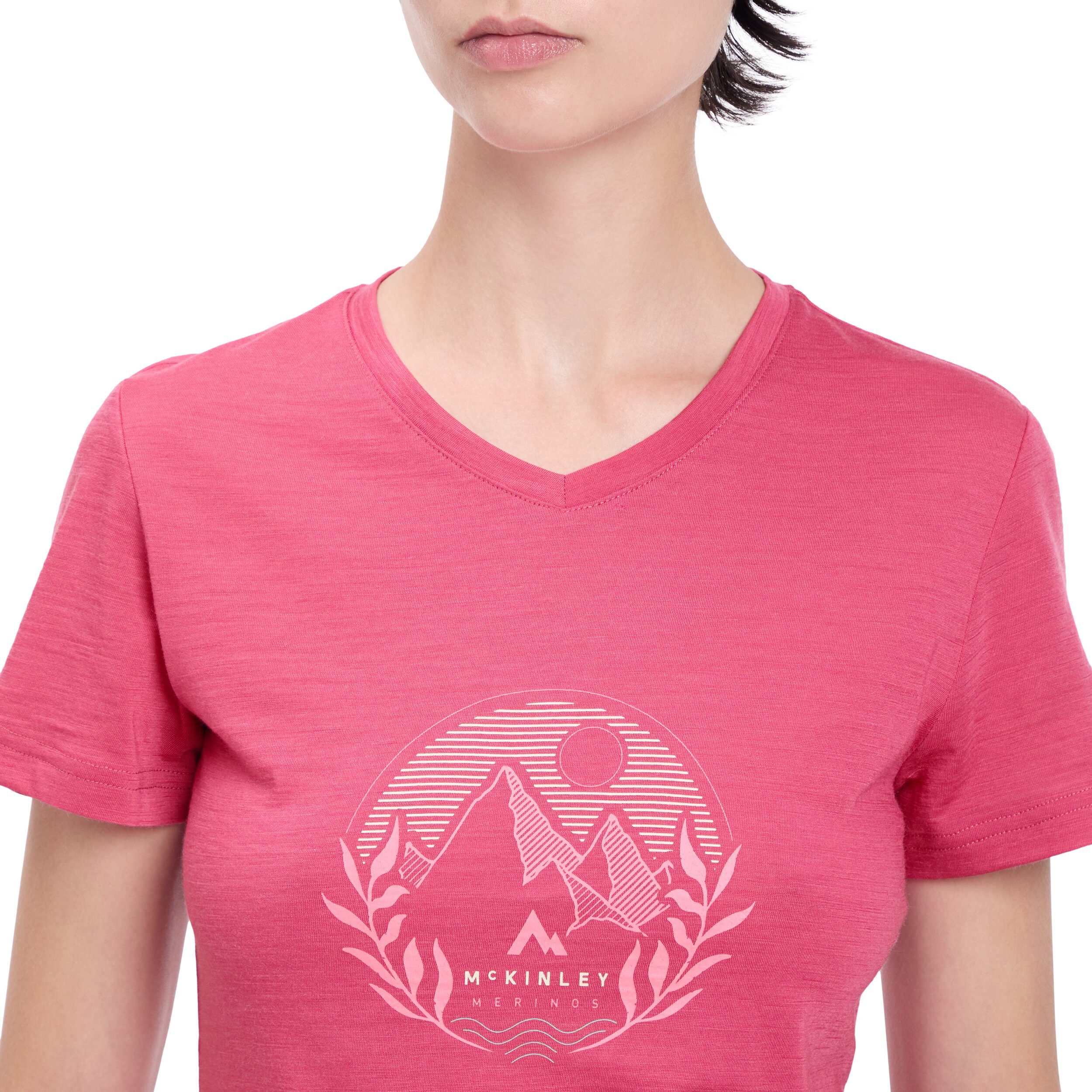 McKINLEY T-Shirt Da.-T-Shirt Shay III W PINK DARK