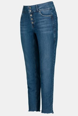 Gina Laura Regular-fit-Jeans Jeans Julia Fransensaum schmales Bein