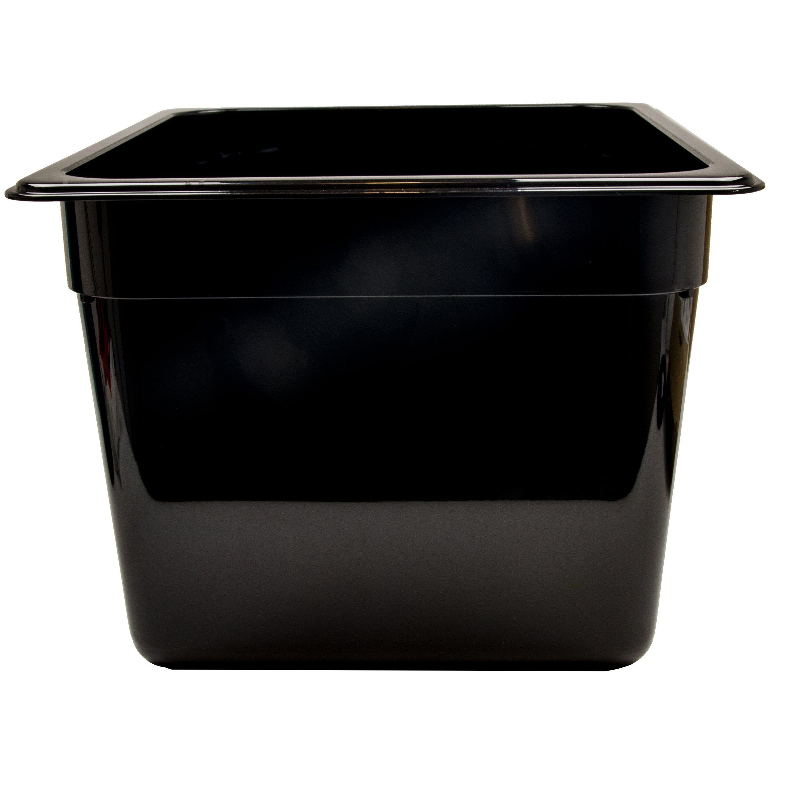 Thermobehälter schwarz Polycarbonat 12,5 (1-tlg) Liter 200mm, Kunststoff Airbrush-City Tiefe Gastronormbehälter 1/2 GN GN-Behälter
