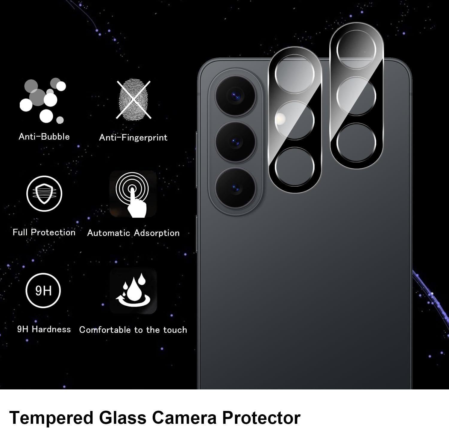 MSM Kameraschutzglas 2X 3D Kameraglas für Samsung Galaxy S26 / S26 Plus Schutz Linse – Bild 2 von 5