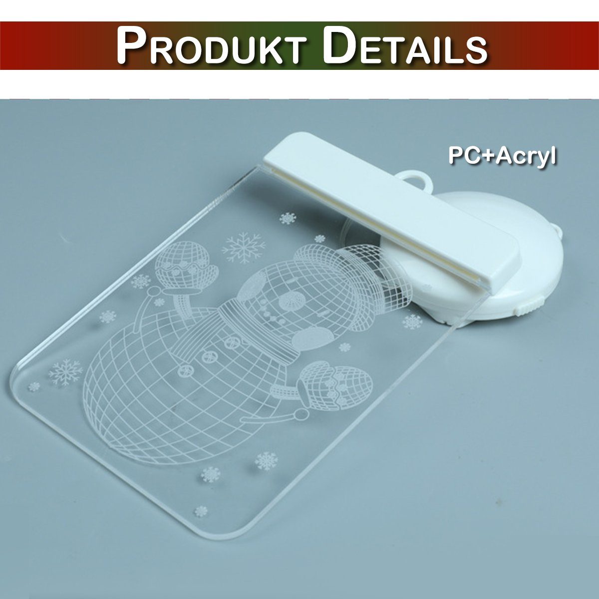 Rosnek Beleuchtetes Fensterbild 3D-Effekt, hängend, für Weihnachten Store Glas Wand Deko, Fensterdekoration Lichter; Weihnachtsmann Schneeflocke Baum Schneemann