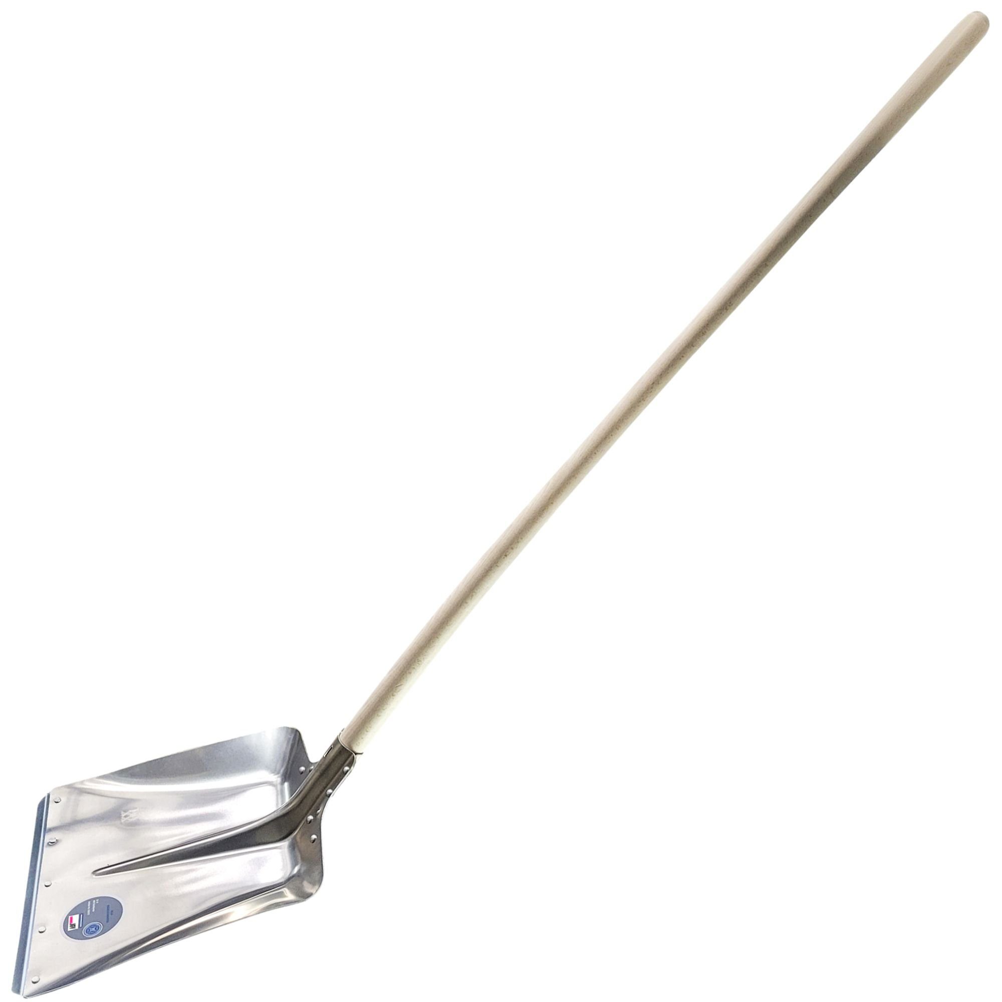 BauSupermarkt24 Schneeschieber Alu-Randschaufel Gr. 9 mit Stiel