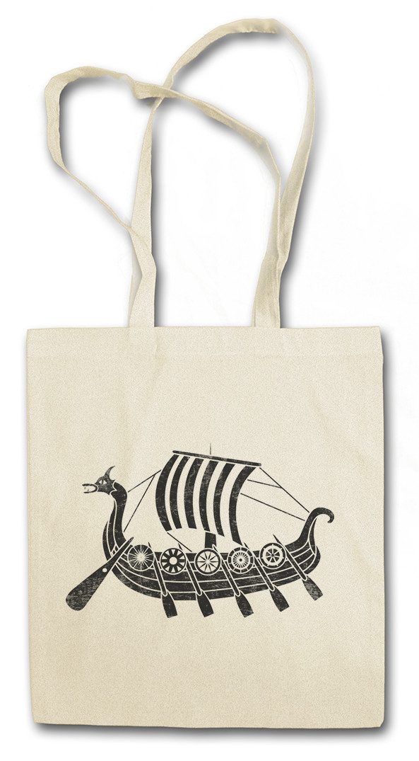 Beuteltasche Viking Ship V Stofftasche Drachenboot Walhalla Odin Thor Norse Vikings