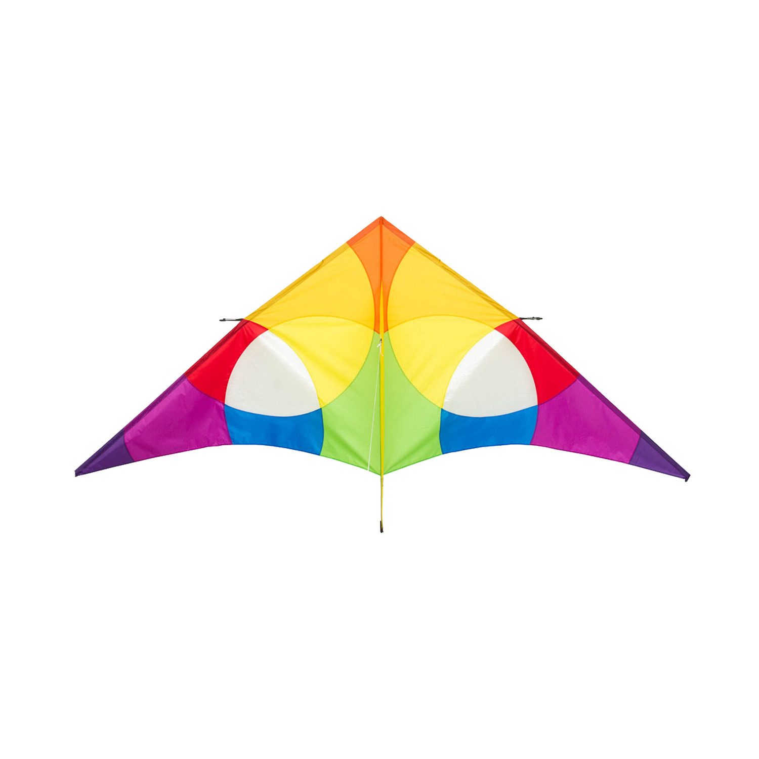 HQ Flug-Drache HQ Delta Rainbow Einleiner-Drachen – Großer Flugdrache ab 14 Jahren, (1-tlg), Fliegt bereits bei schwachem Wind (ab 2 Bft)