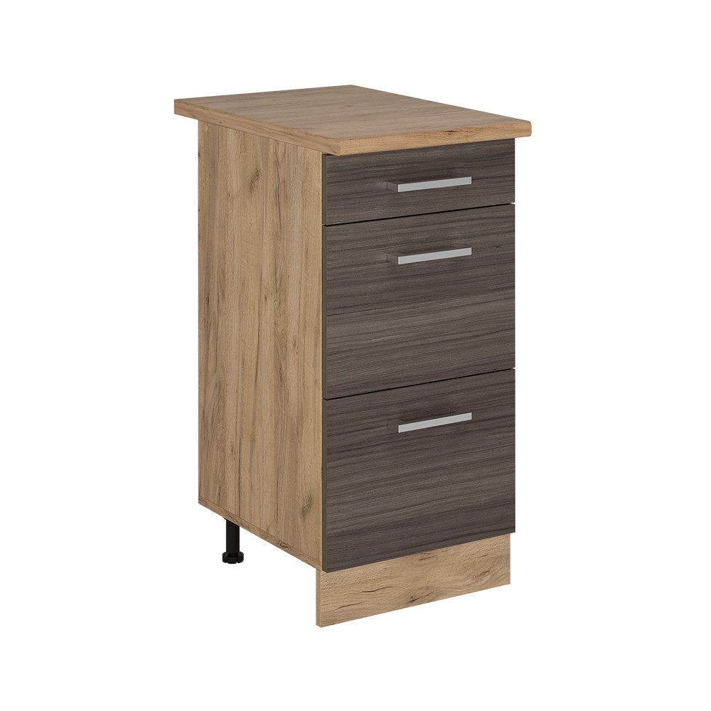 Vicco Unterschrank R-Line, Edelgrau/Goldkraft Eiche, 40 günstig online kaufen