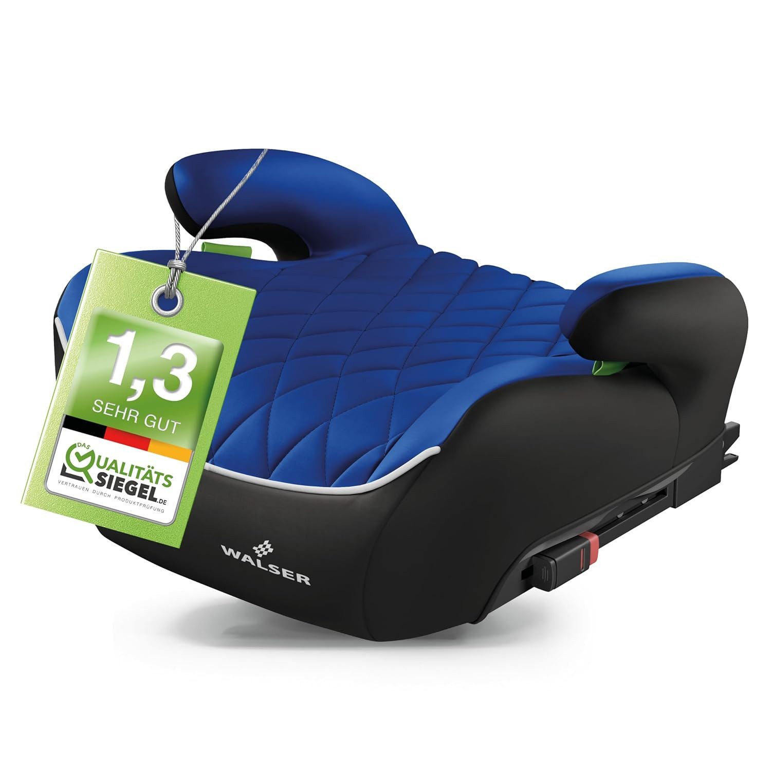 WALSER Autokindersitz WALSER Kindersitzerhöhung Andy ISOFIX Hartschale ab 4-10 Jahre, ab: 4 Jahre, bis: 10 Jahre, (1 Stück, 1-tlg)