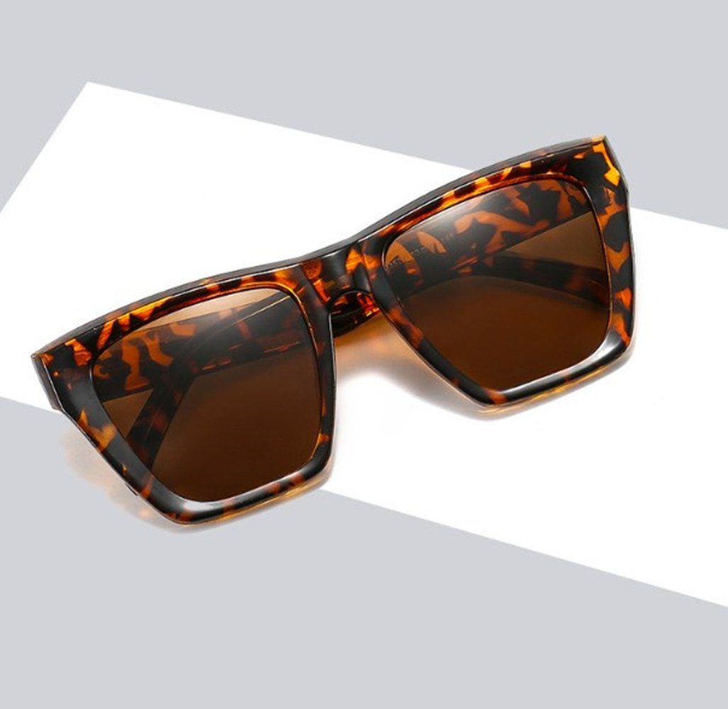 XDeer Sonnenbrille Sonnenbrille color Sonnenbrillen Damen Retro,Übergroße Trendy Style Quadratische