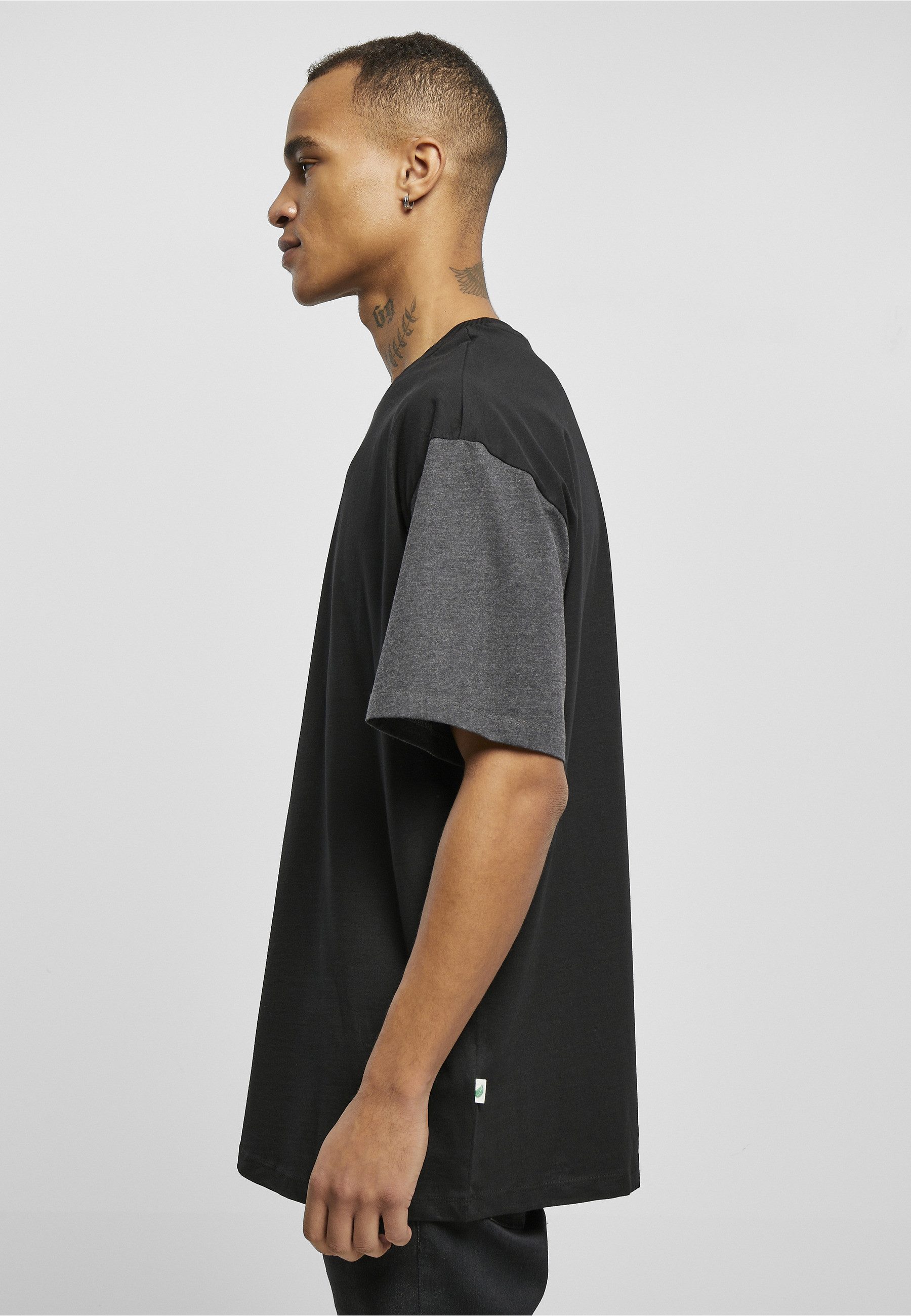 URBAN CLASSICS T-Shirt Urban Classics Herren Organic Oversized Colorblock Tee (1-tlg)