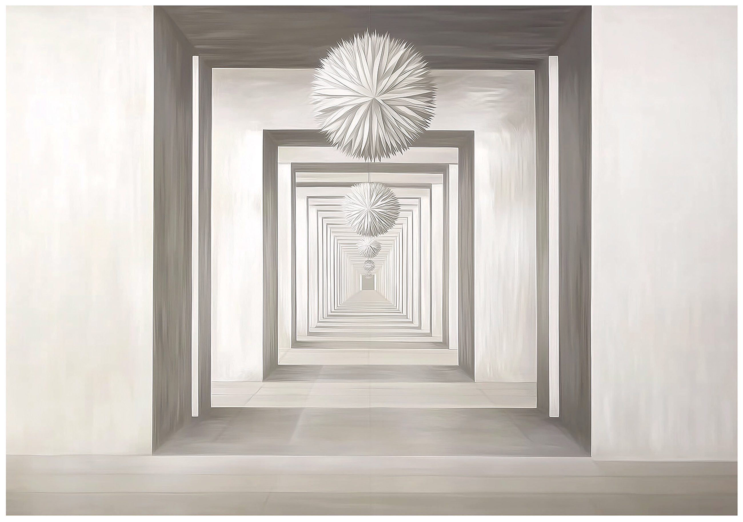 Wallarena Fototapete 3D Tunnel Kule - Mehrfarbig - Modern - Vlies - Schlafzimmer, glatt, (2 St), 100x70cm