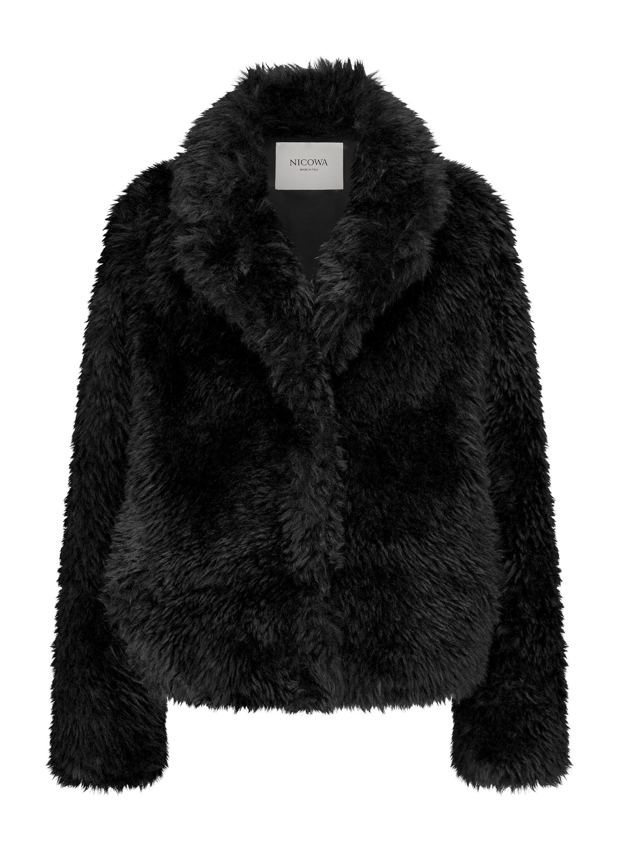 Nicowa Winterjacke FANIWO (1-St) aus weichem Eco-Fur im Oversized-Schnitt