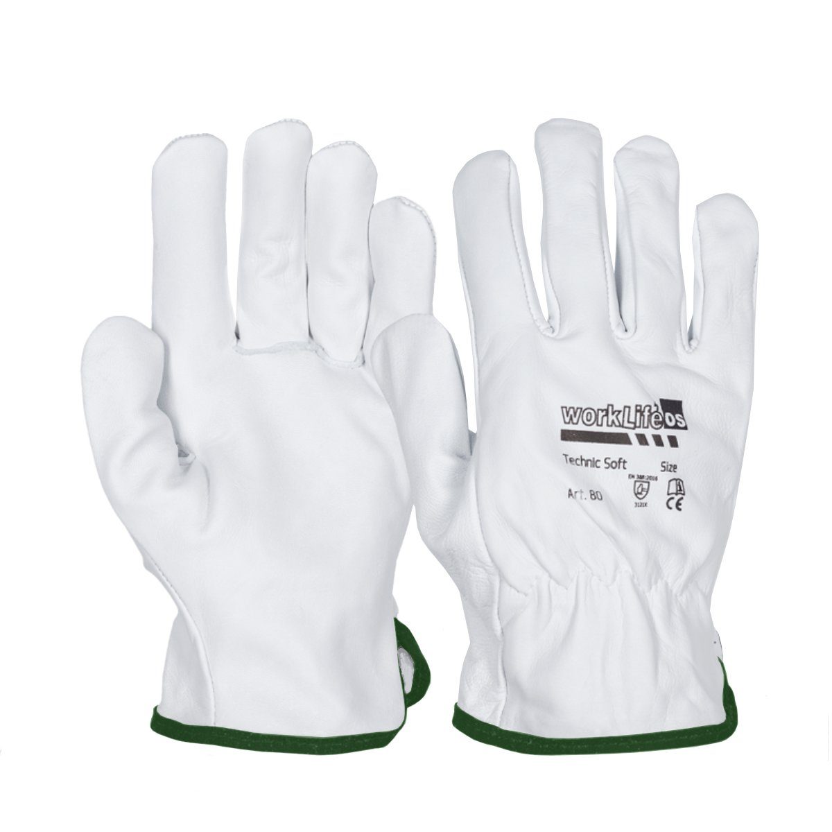 GUARD 5 Leder-Arbeitshandschuhe Gartenhandschuhe aus Nappaleder (Art. 11800) hochwertige Рабочие перчатки für Damen & Herren