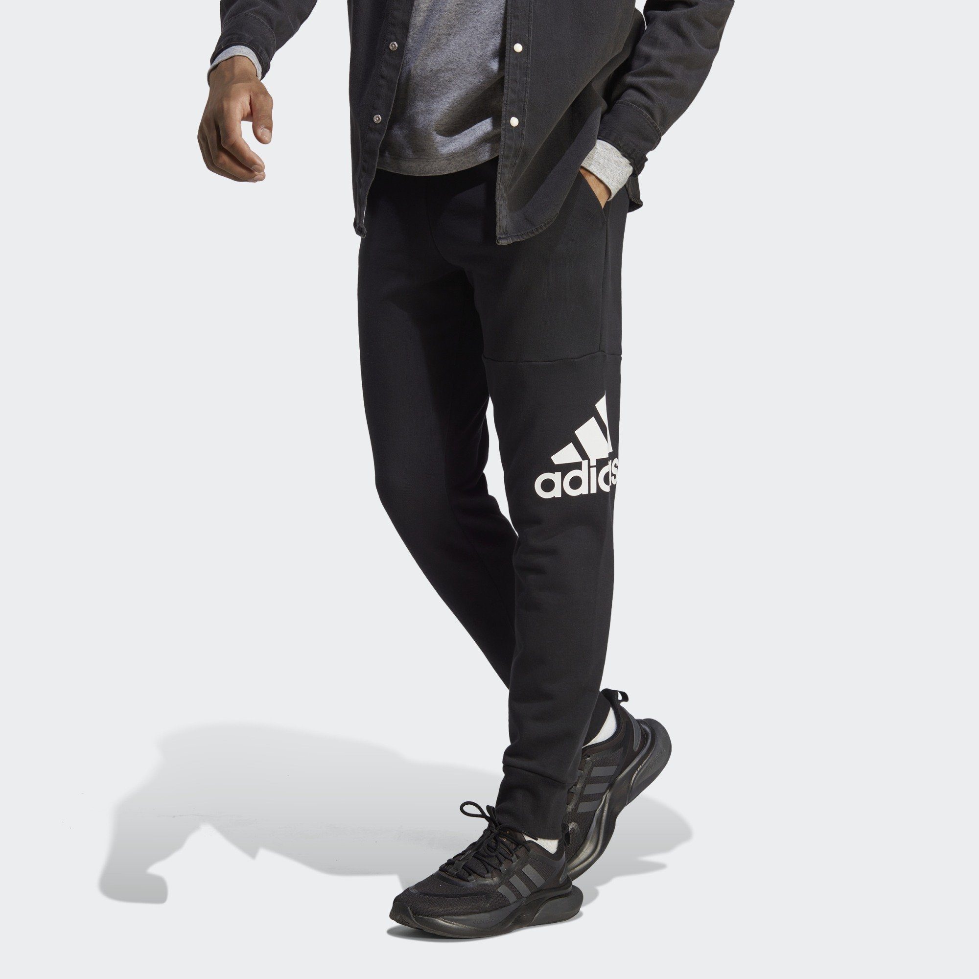 adidas Sportswear Jogginghose ESSENTIALS FRENCH TAPERED TERRY LOGO Black HOSE CUFF