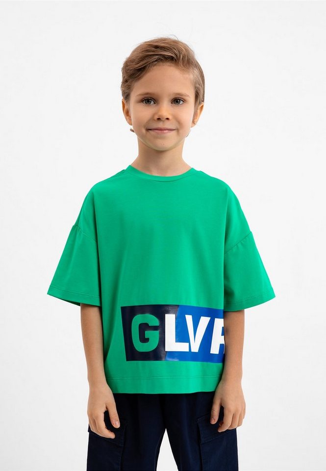 Gulliver T-Shirt mit coolen Schriftprints, Vielseitig kombinierbar zu  Stoffhosen, Jeans oder Shorts