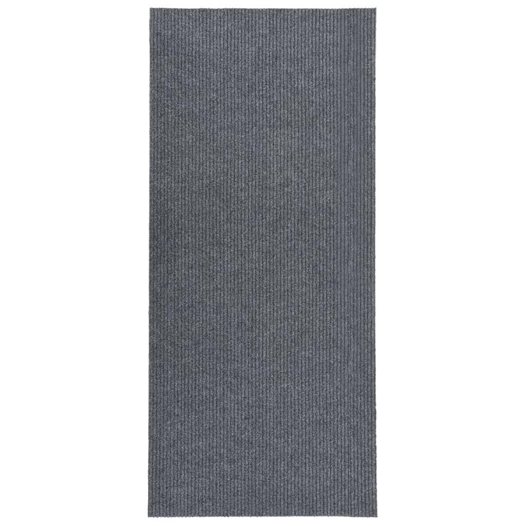 Teppich Schmutzfangläufer Grau 100x250 cm
