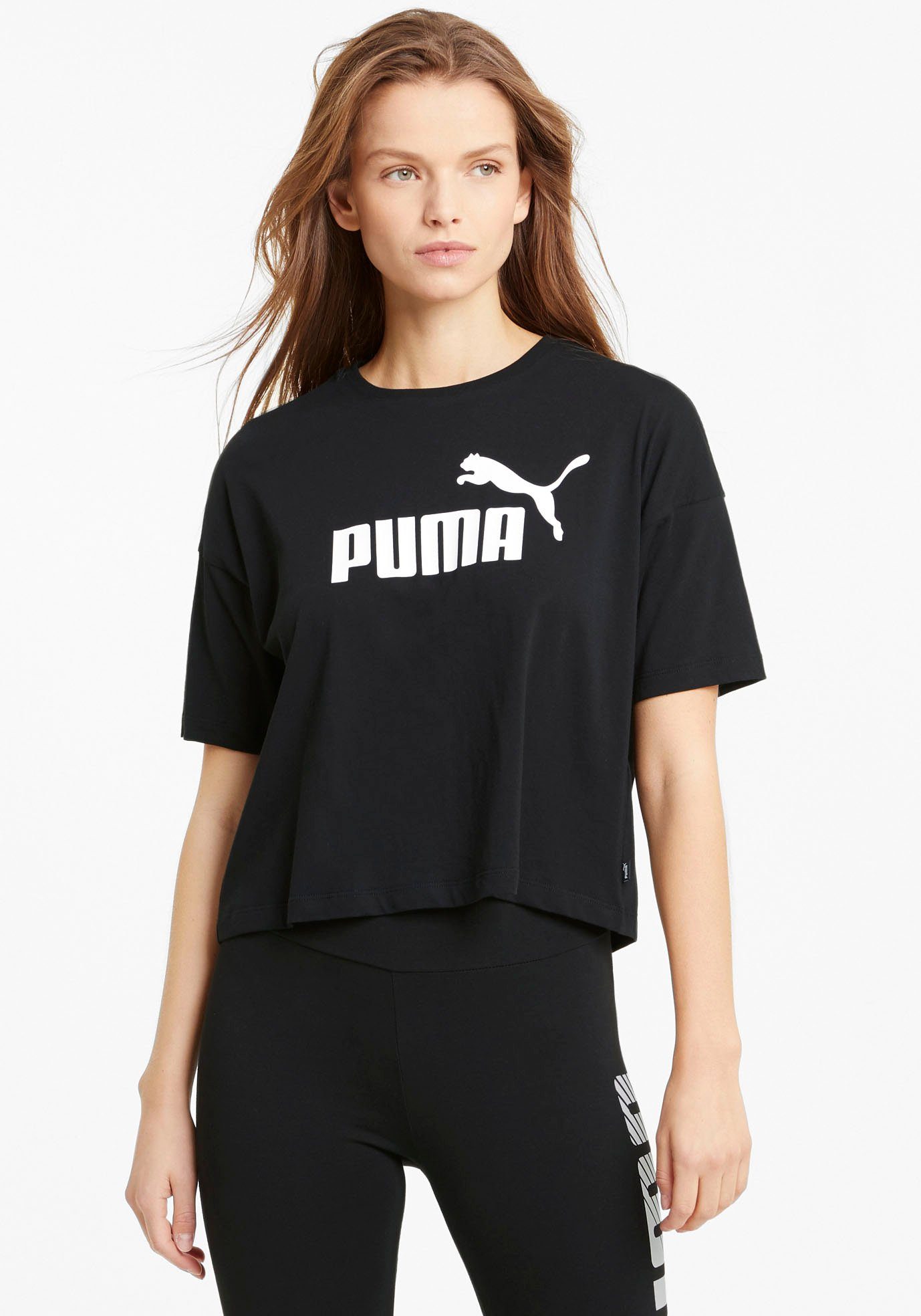 PUMA Crop-Top ESS CROPPED LOGO TEE