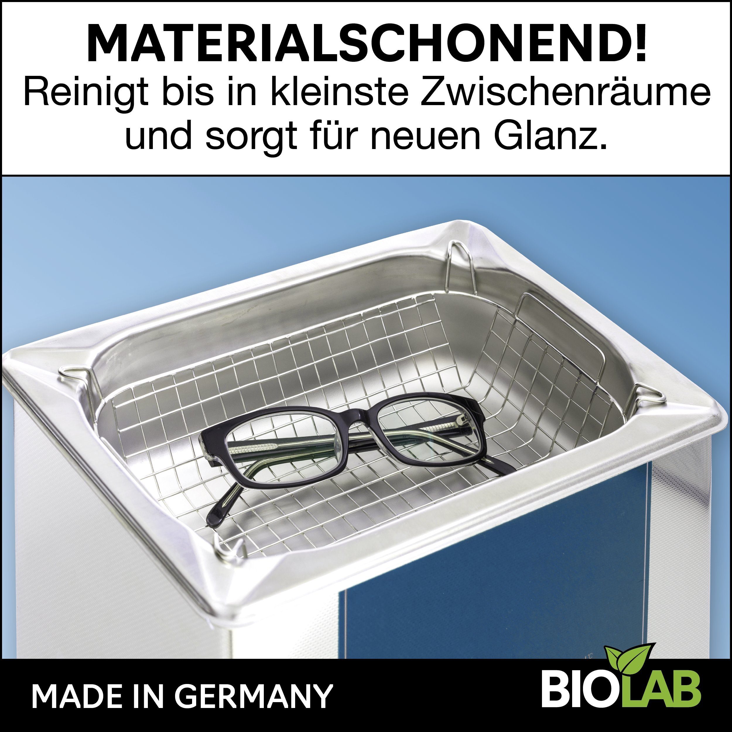 Thumbnail - BIOLAB Ultraschallreiniger Bio Ultraschallreiniger Konzentrat 1:100, 2 x 1000 ml