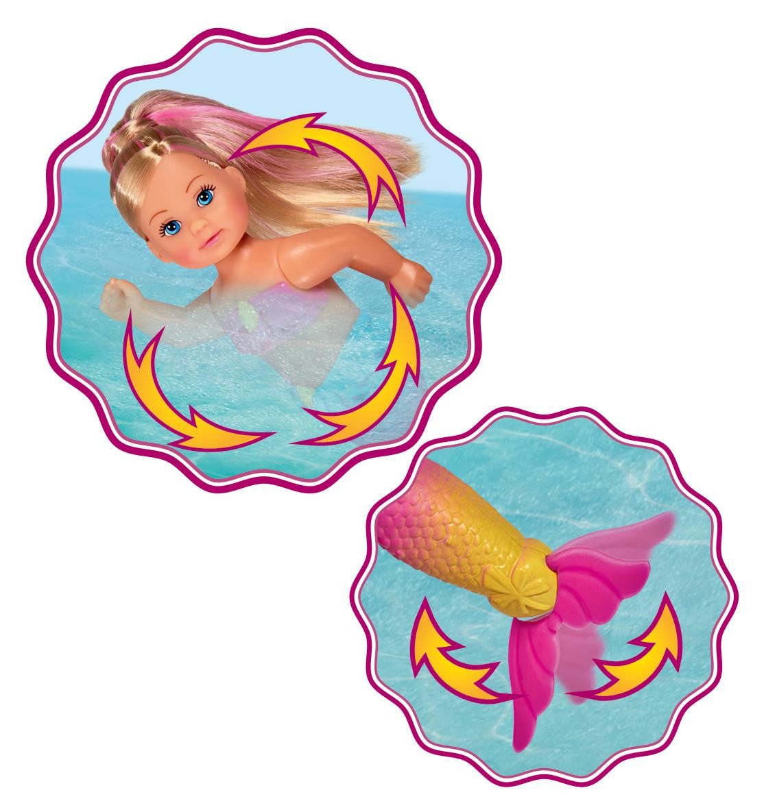 Simba Dickie Anziehpuppe Puppe Evi LOVE Swimming Mermaid mit Fischfreund günstig online kaufen