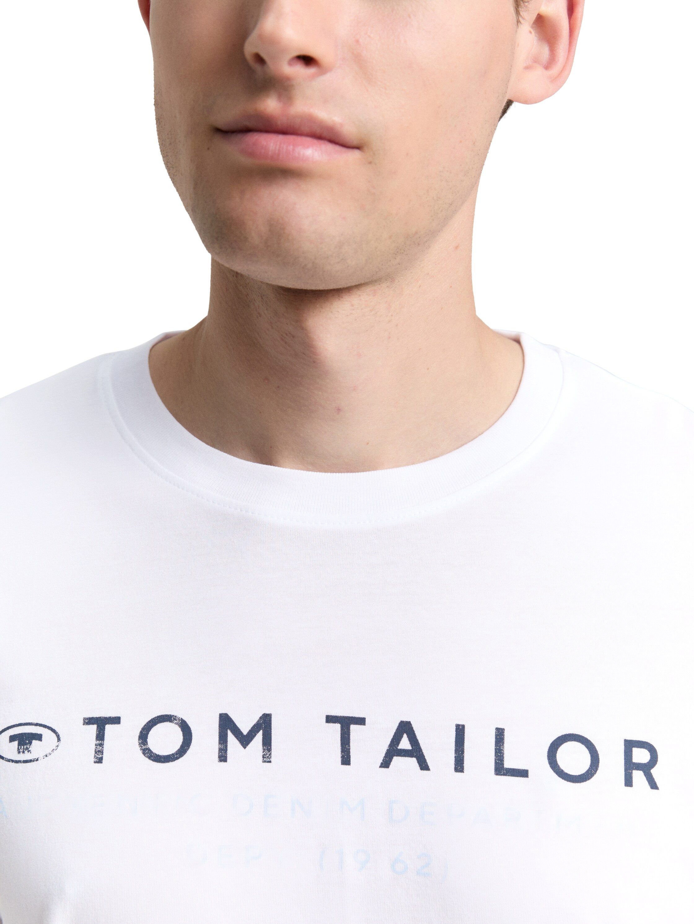TOM TAILOR Langarmshirt mit Logo Print