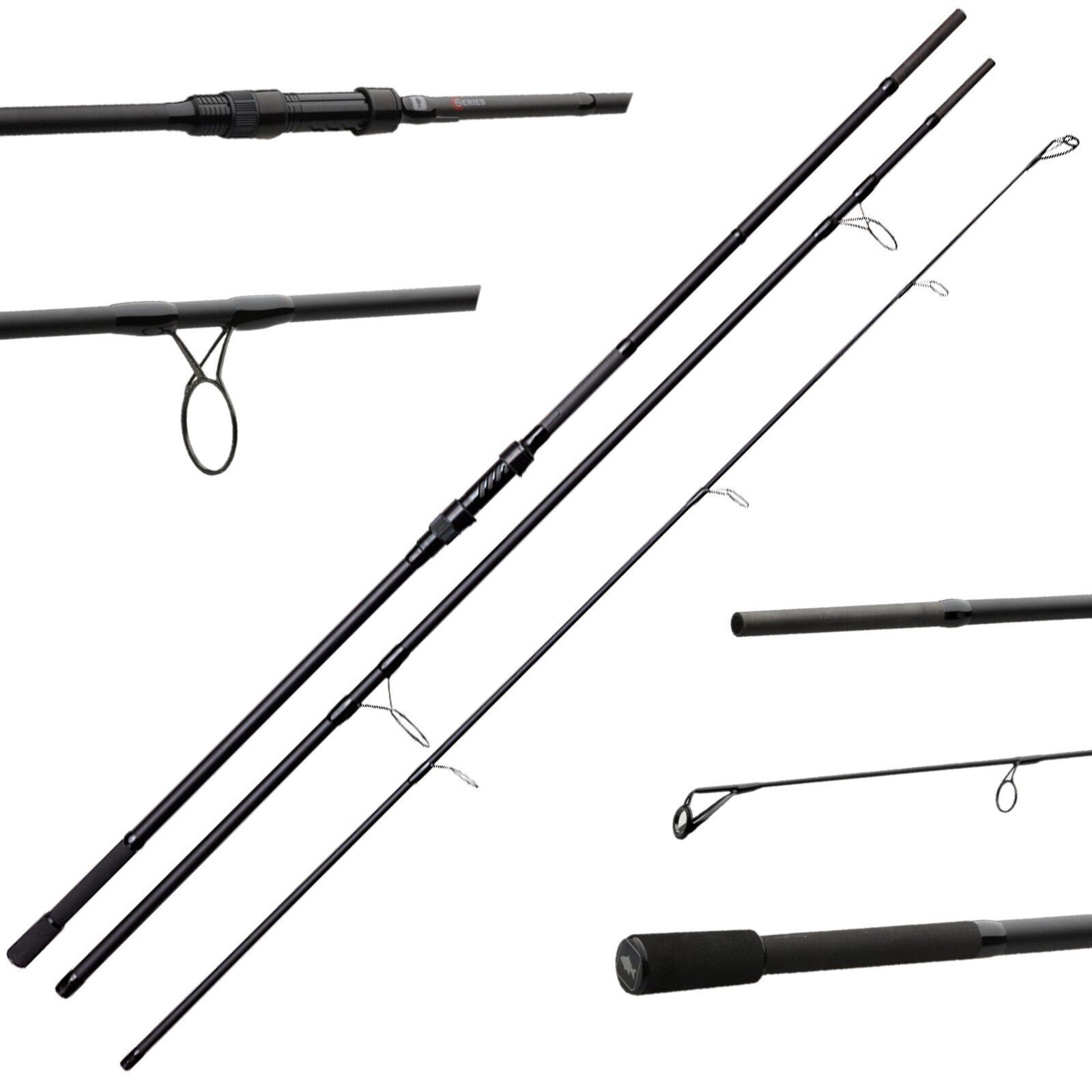 Prologic Karpfenrute C-Series AB 12' 13' 3,60m 3,90m 3-teilig Karpfenrute Allround Carp Rod, (3-tlg), geteilter Griff mit japanischem Shrink