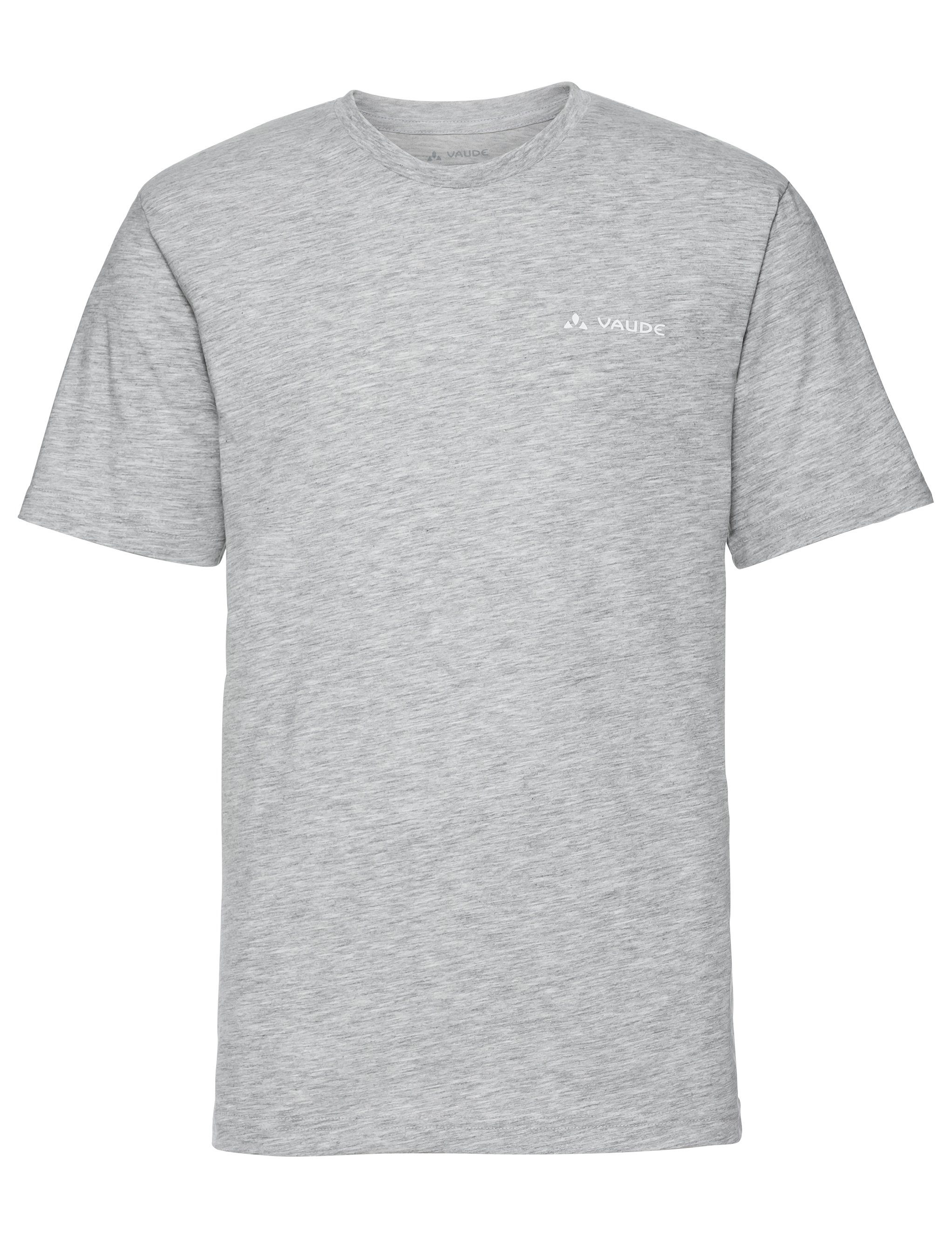 VAUDE T-Shirt Men's Brand T-Shirt (1-tlg) Grüner Knopf grey-melange