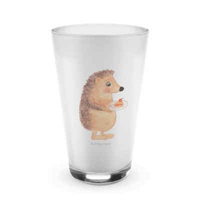 Mr. & Mrs. Panda Glas Igel Kuchenstück - Transparent - Geschenk, lustige Sprüche, Backen Ge, Premium Glas, Edles Matt-Design