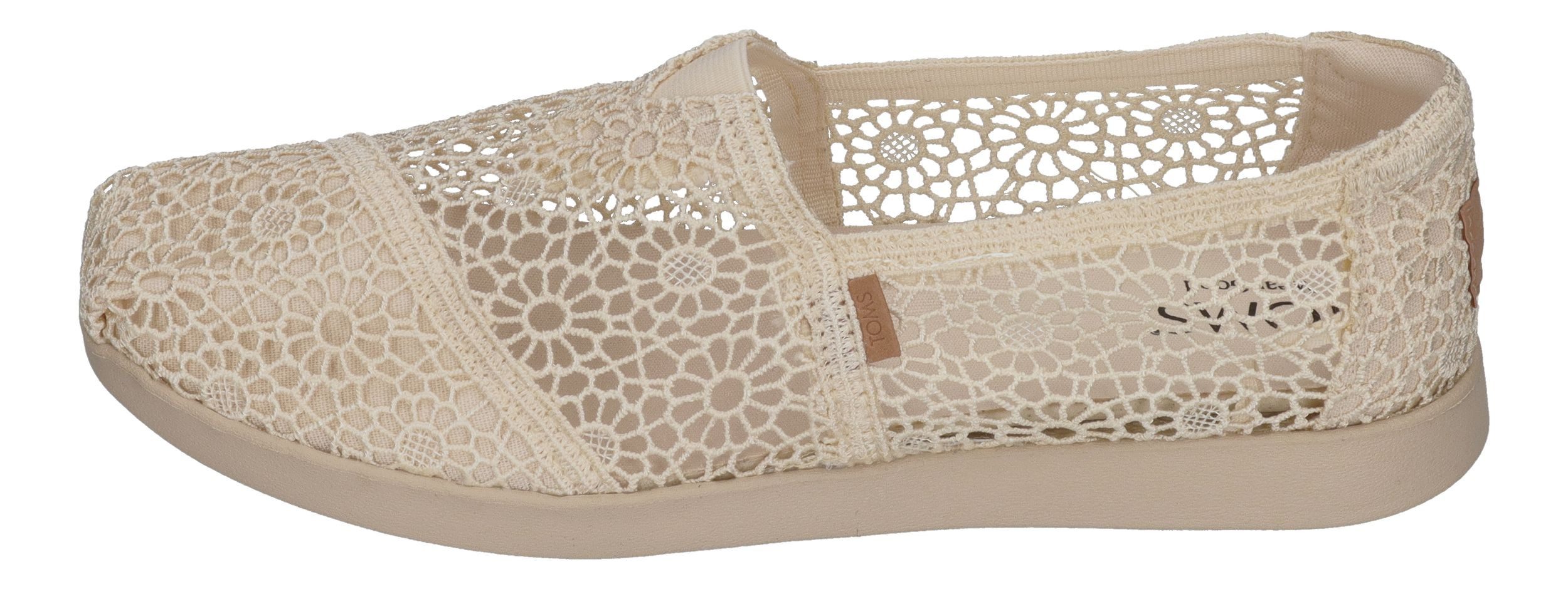 TOMS ALPARGATA PLUS Espadrille Natural Moroccan Crochet