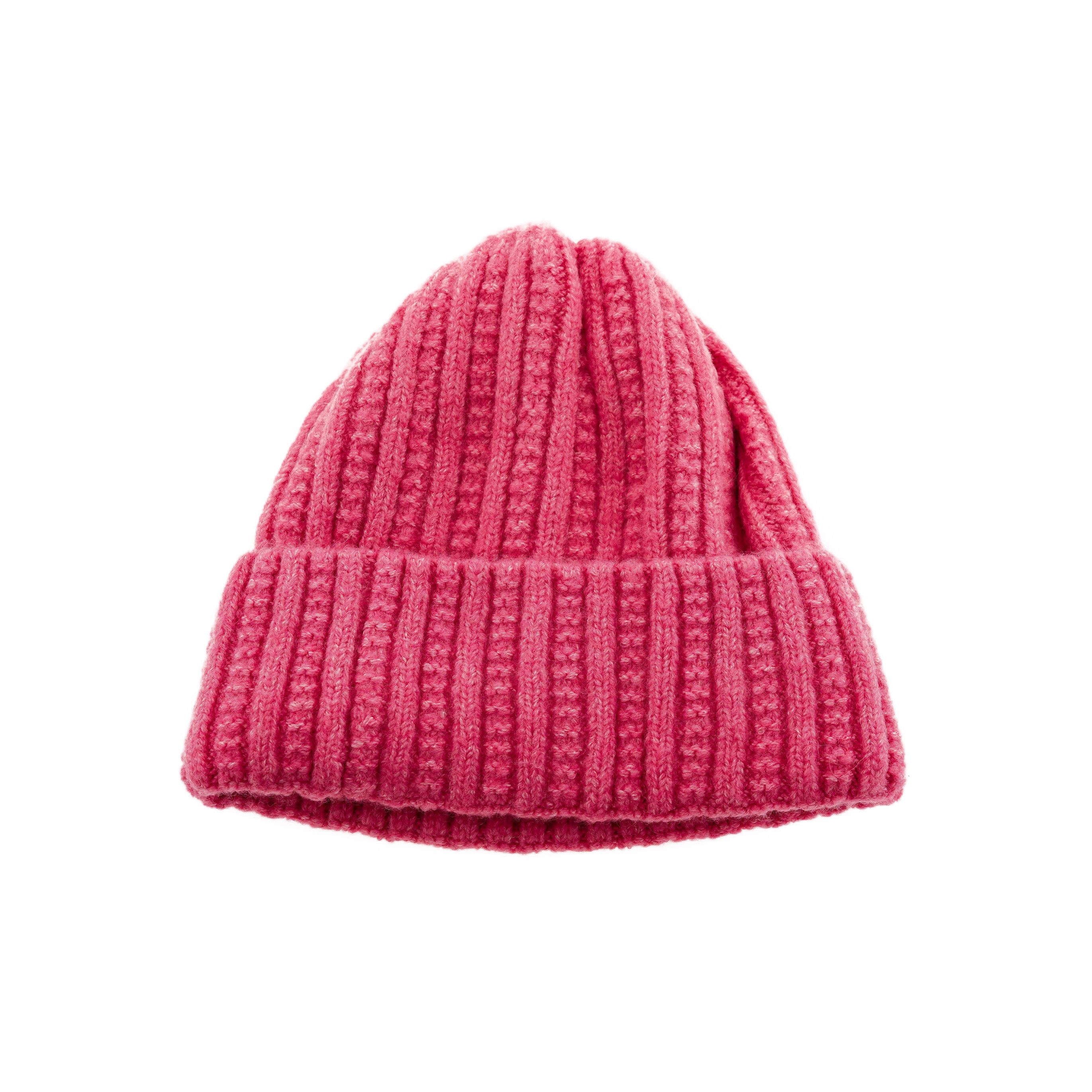 Faera Strickmütze mit Flechtmuster für Unisex Erwachsene und Kinder OneSize aus Viskose