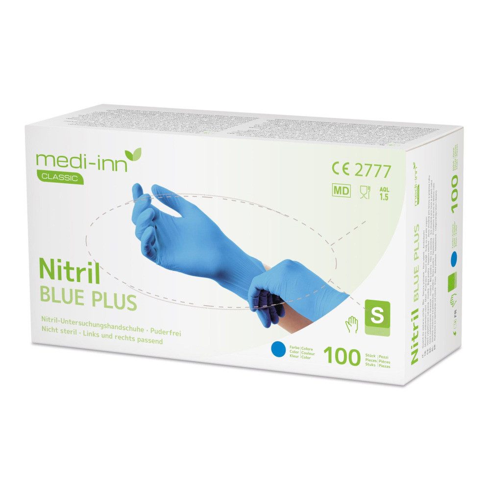 Nitril-Handschuhe Nitril blue plus Einmalhandschuhe puderfrei