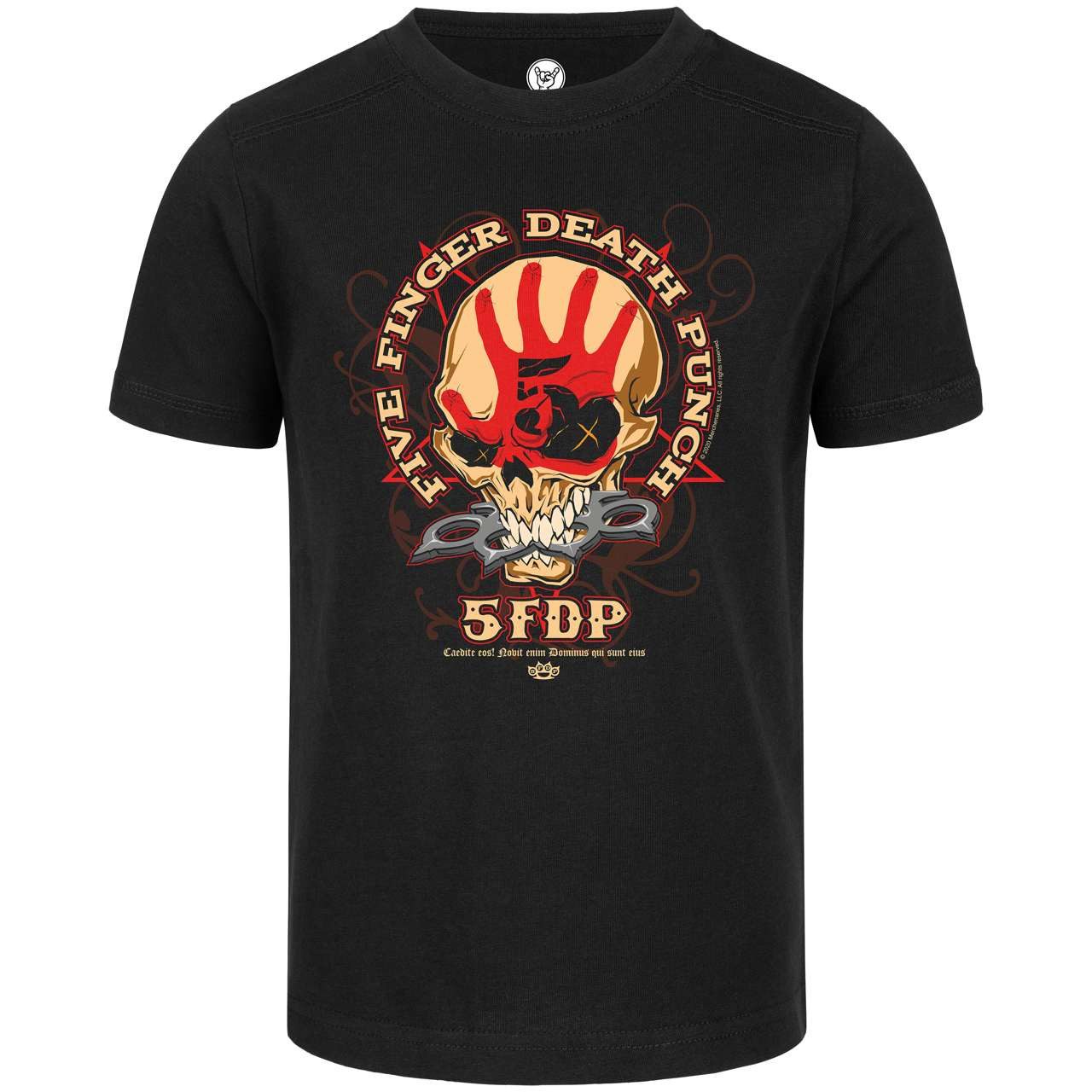 T-Shirt mit Five Finger Death Punch (Knucklehead) Aufdruck für Kinder
