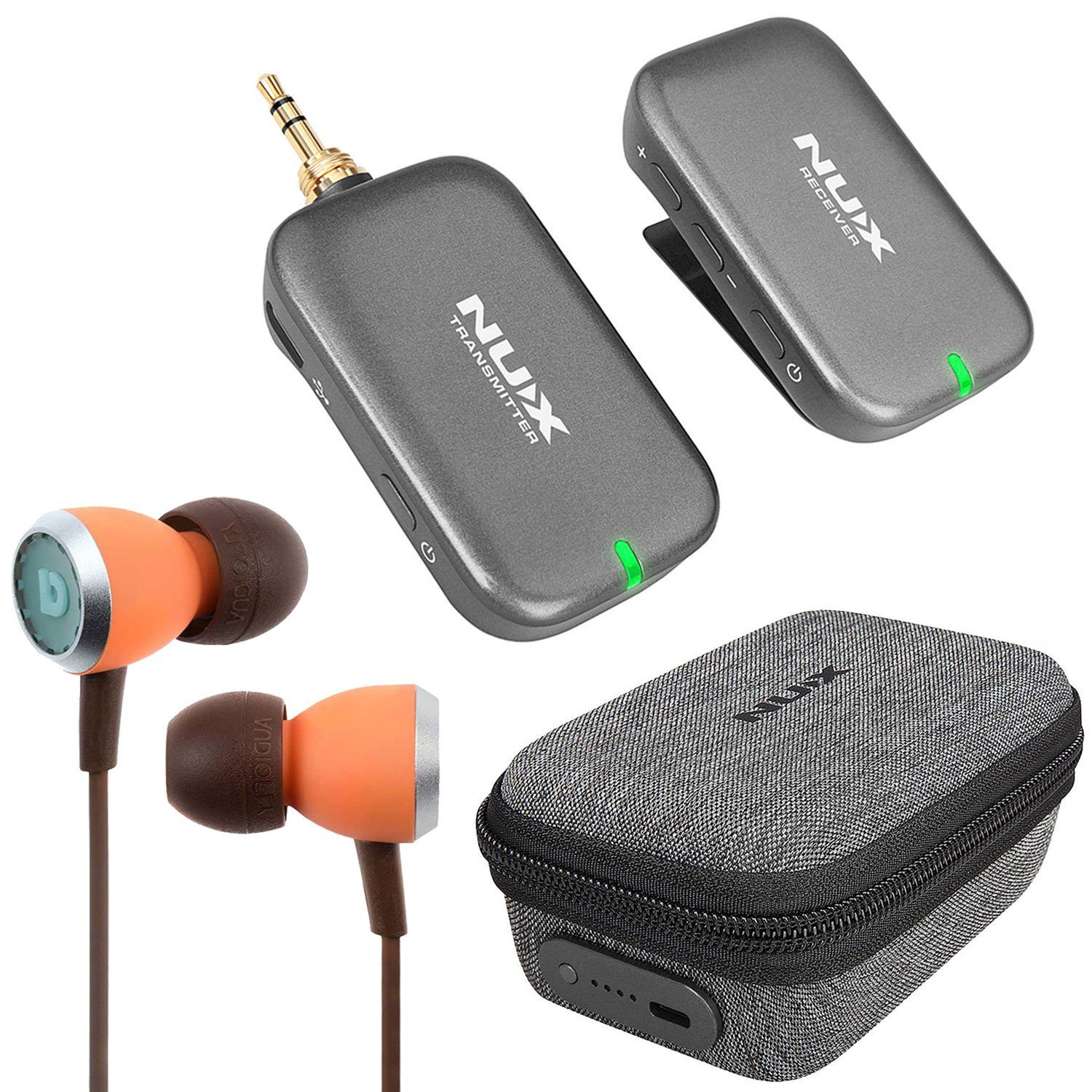 Nux B-7PSM In-Ear Monitor System mit Ohrhörer wireless In-Ear-Kopfhörer
