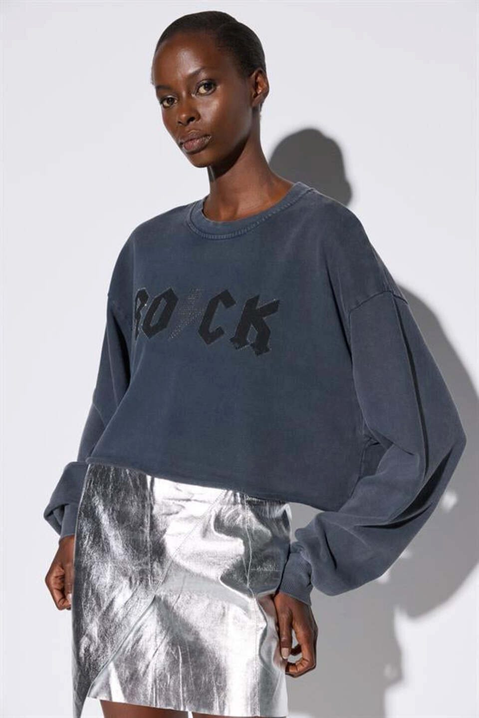 No Matter What Kapuzenpullover Fahrrad Hals Crop Sweatshirt günstig online kaufen