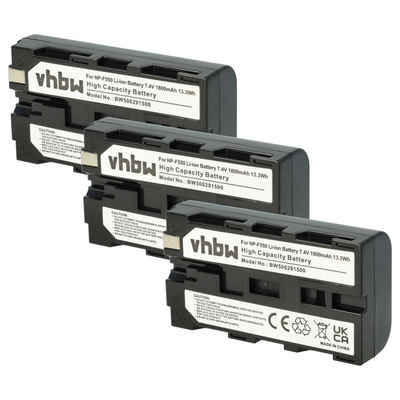 vhbw kompatibel mit Aputure AMARAN ALH-198C CRI 95+, AMARAN AL-F7 CRI 95+ Kamera-Akku Li-Ion 1800 mAh (7,2 V)