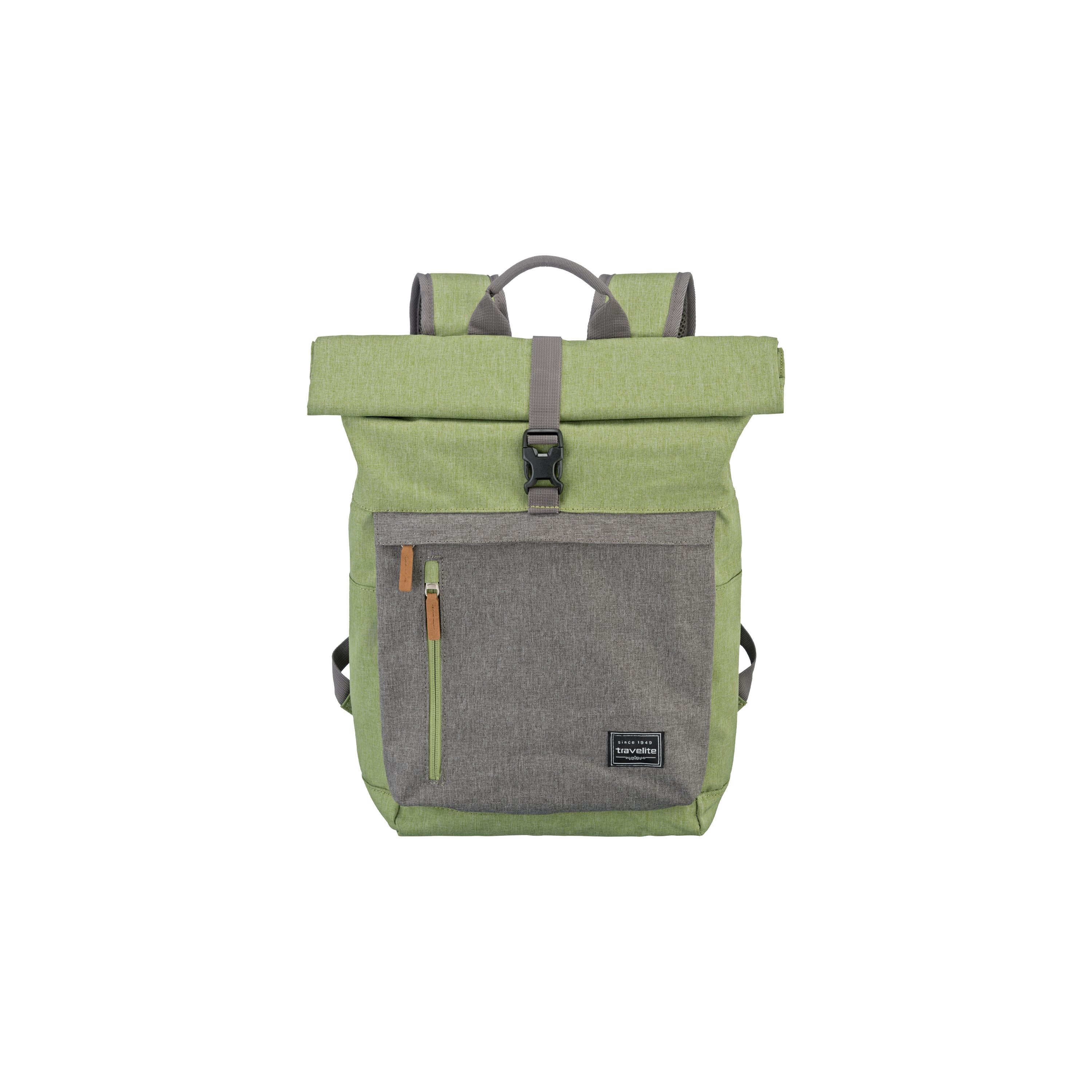 travelite Freizeitrucksack BASICS Rollup Rucksack, mit variablem Rollup-Verschluss