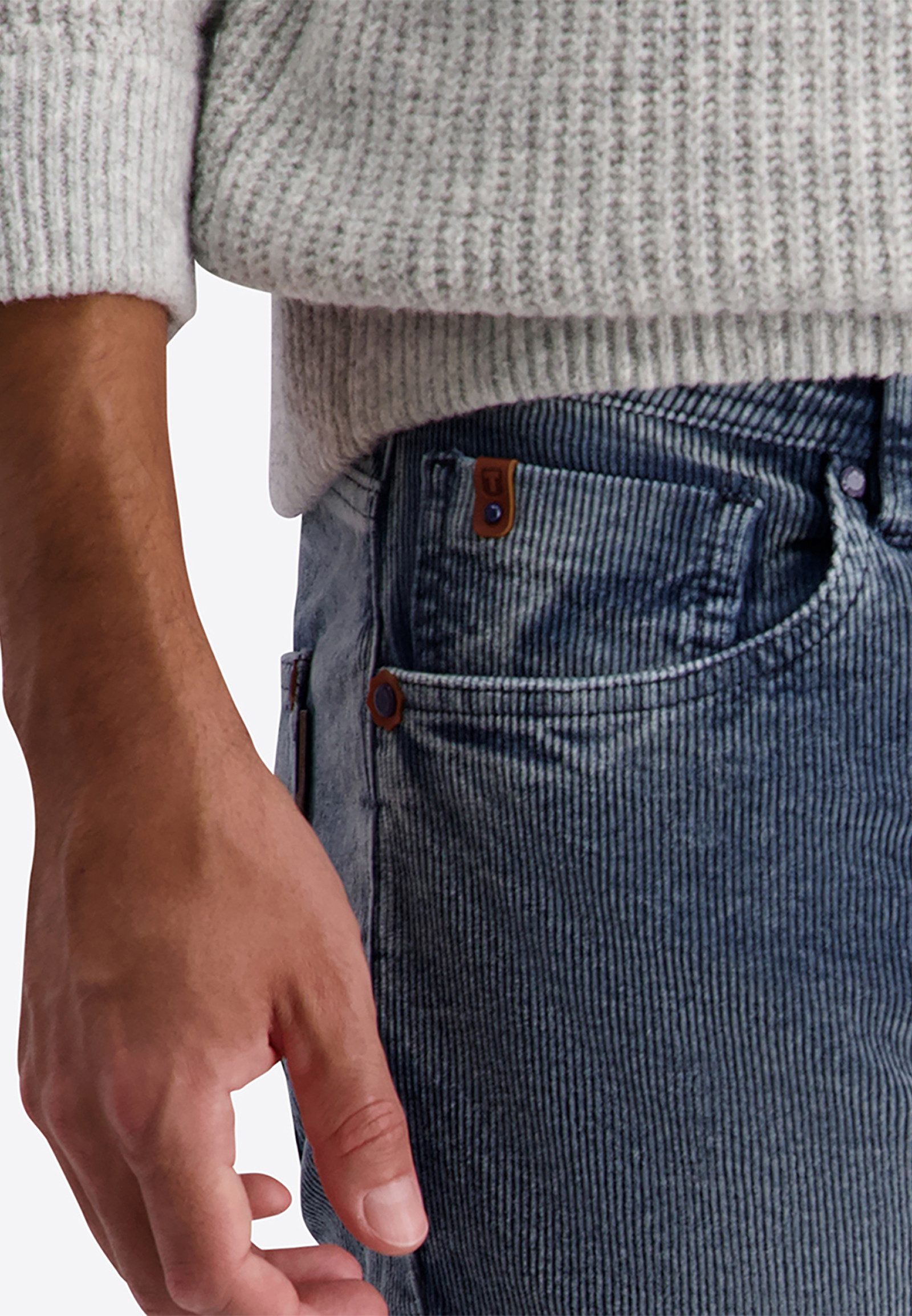 TIMEZONE Slim-fit-Jeans Slim Fit Normale Bundhöhe Verjüngtes für Herren (1-tlg) Baumwolle, Münzfach, Zip-Fly, Eingrifftaschen, Helle Waschung – Bild 5 von 5