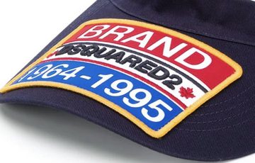 Dsquared2 Baseball Cap Dsquared2 Unisex Iconic Logo-patch Visor Cap Kappe Tennis Golf Hat Son