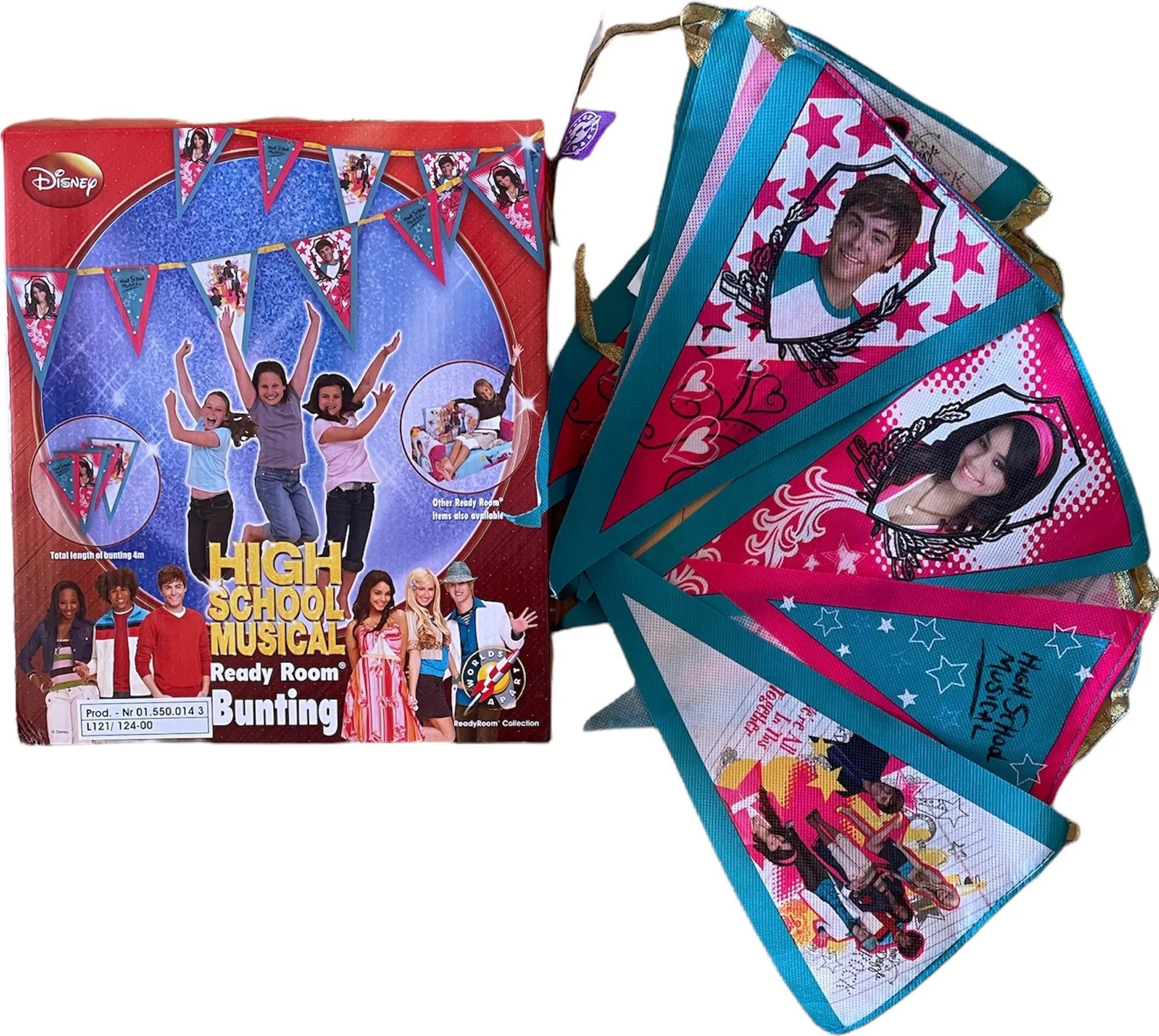 Quelle Wimpelkette Disneys High School - Musical Wimpelkette, Retro, Gesamtlänge ca. 4 m