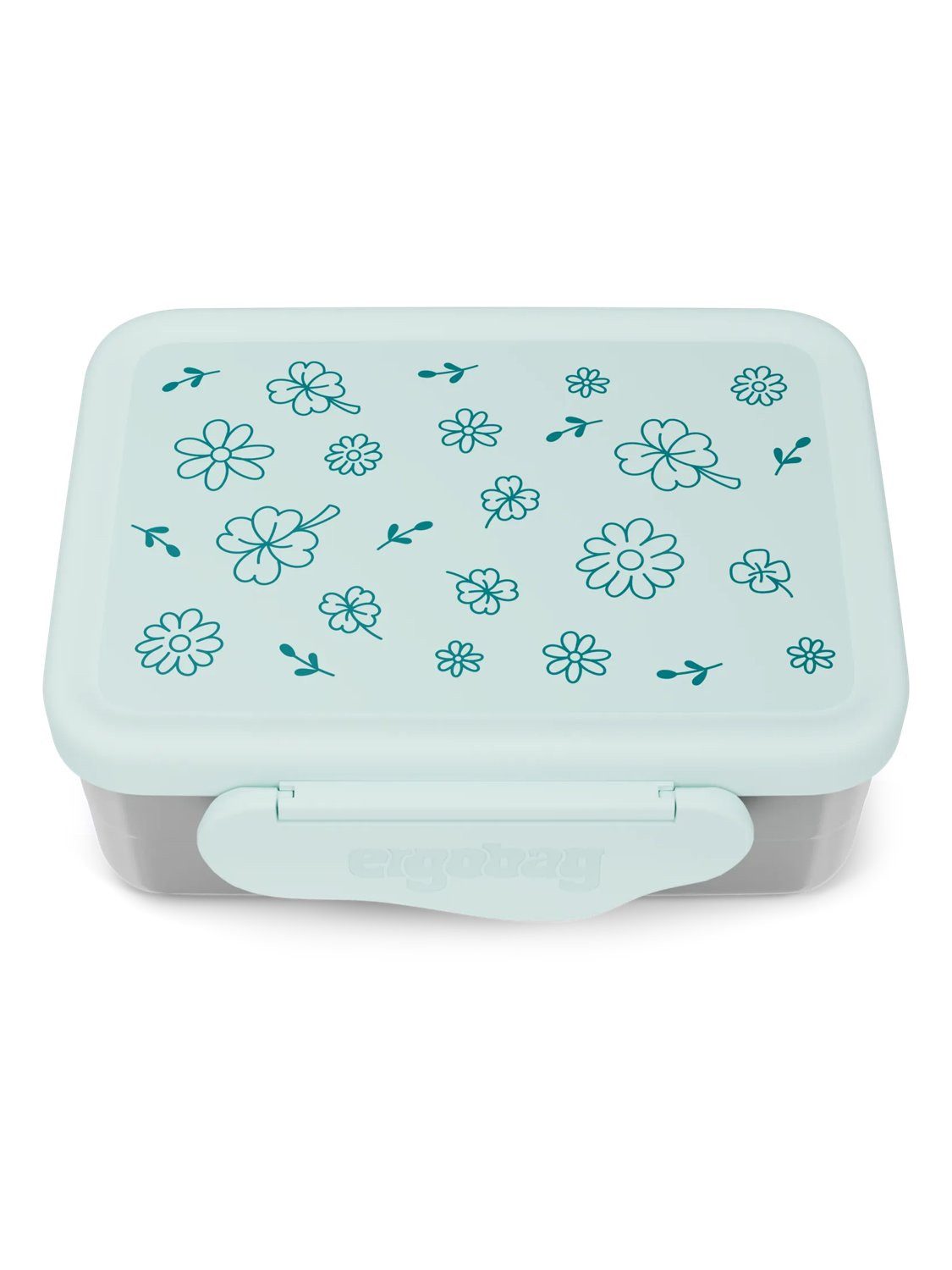 ergobag Lunchbox Edelstahl Brotdose, Edelstahl, (Edelstahl Brotdose, 3-tlg., 1x Brotdose, 1x Trennfach), spülmaschinengeeignet bis 45 Grad, Handwäsche empfohlen