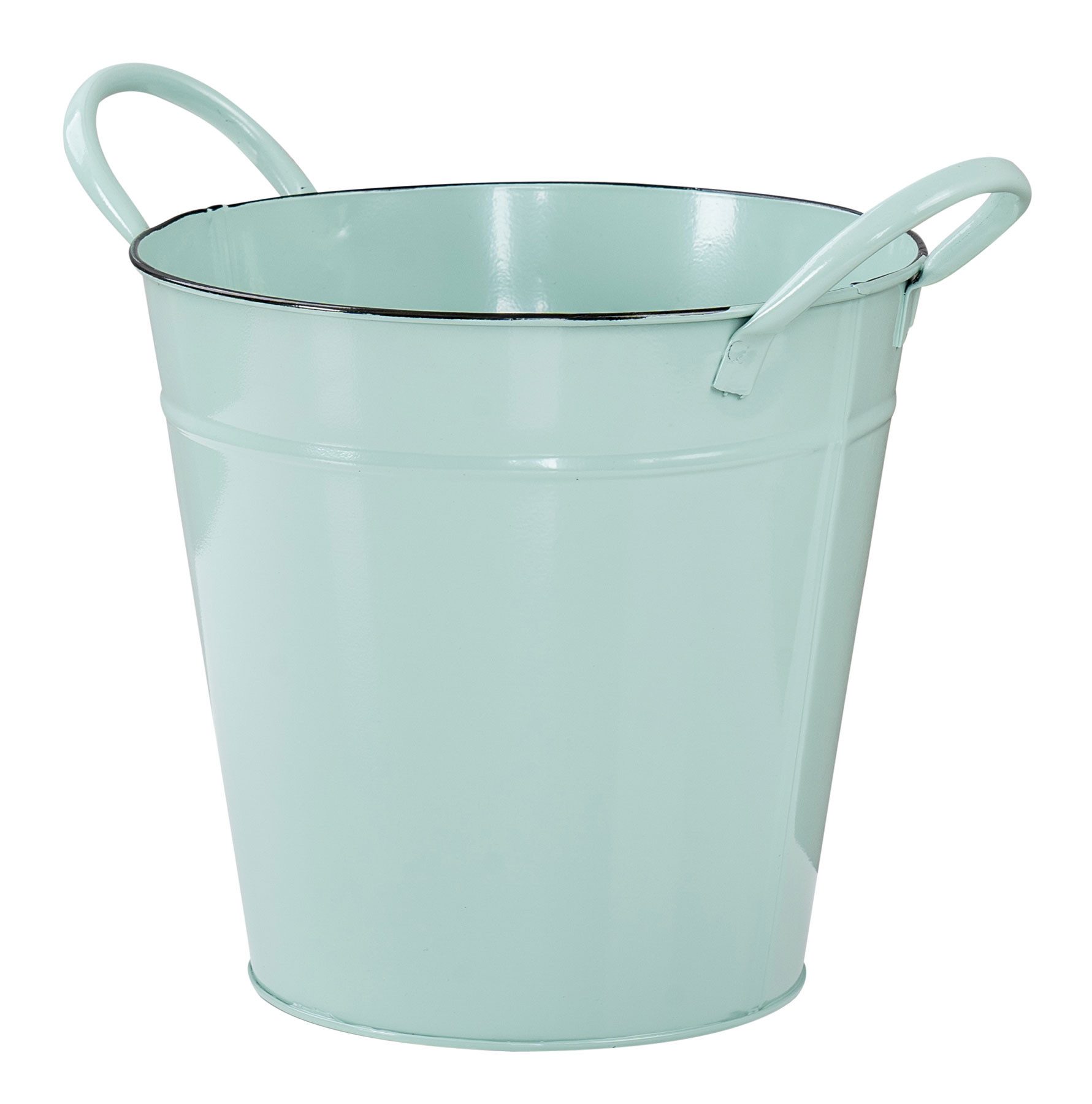 Levandeo® Kräutertopf, Pflanztopf Metall Eimer 18cm günstig online kaufen