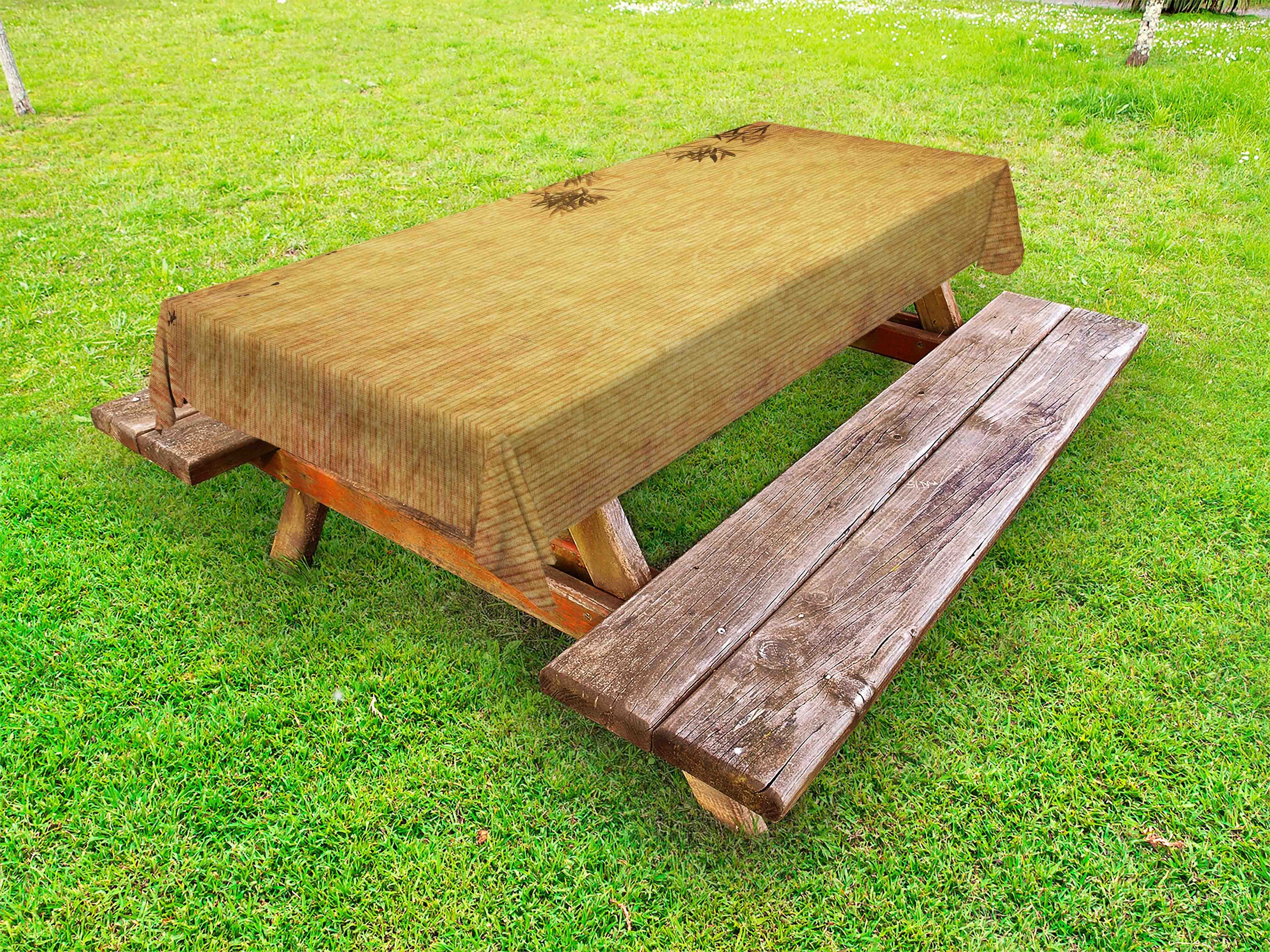 waschbare Picknick-Tischdecke, dekorative Bambus-Kunst-Schmutz-Entwurf japanisch Tischdecke Abakuhaus