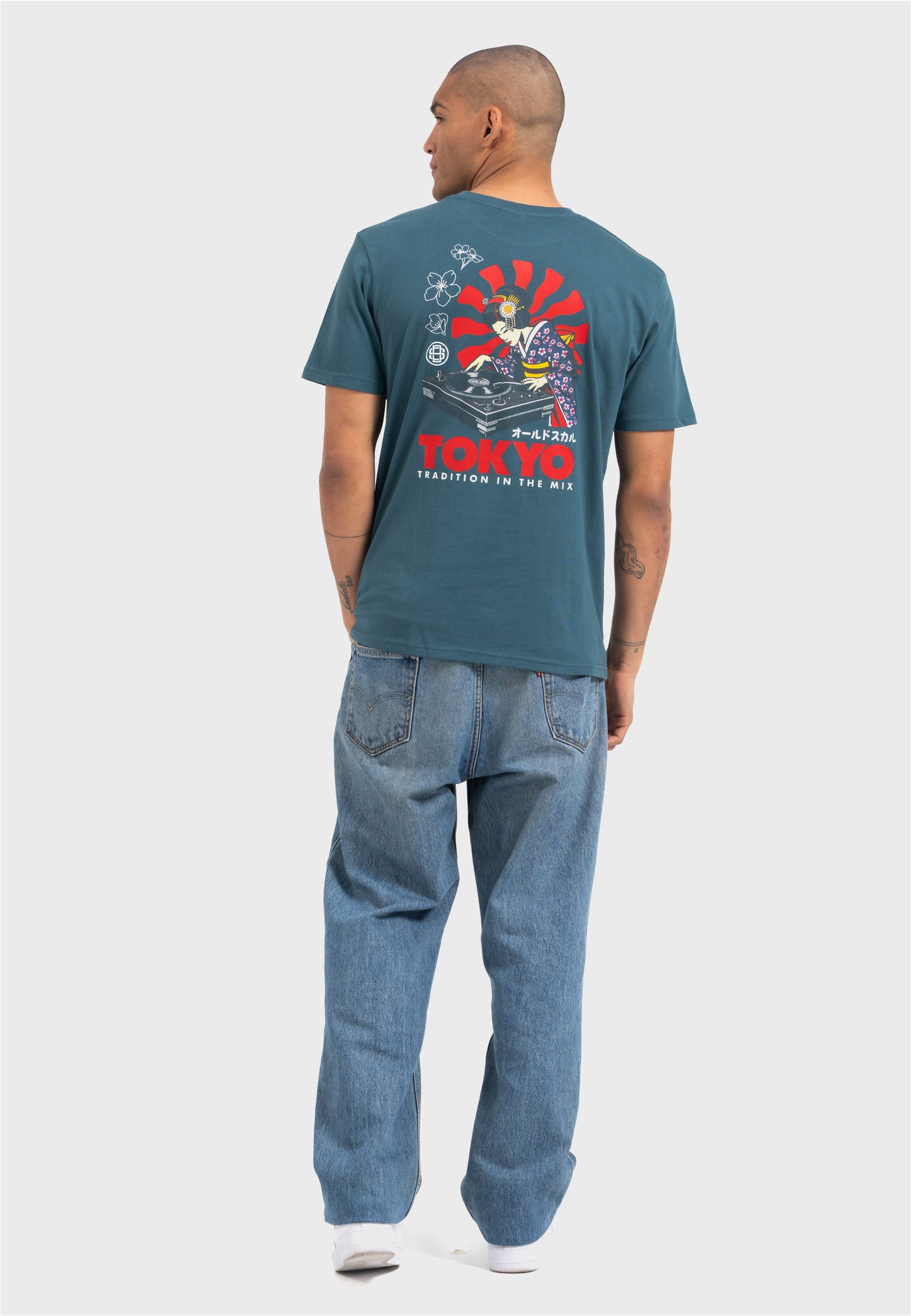 Oldskull T-Shirt Asian Neon Djane Logo Graphic Traditionelles fernöstliches günstig online kaufen