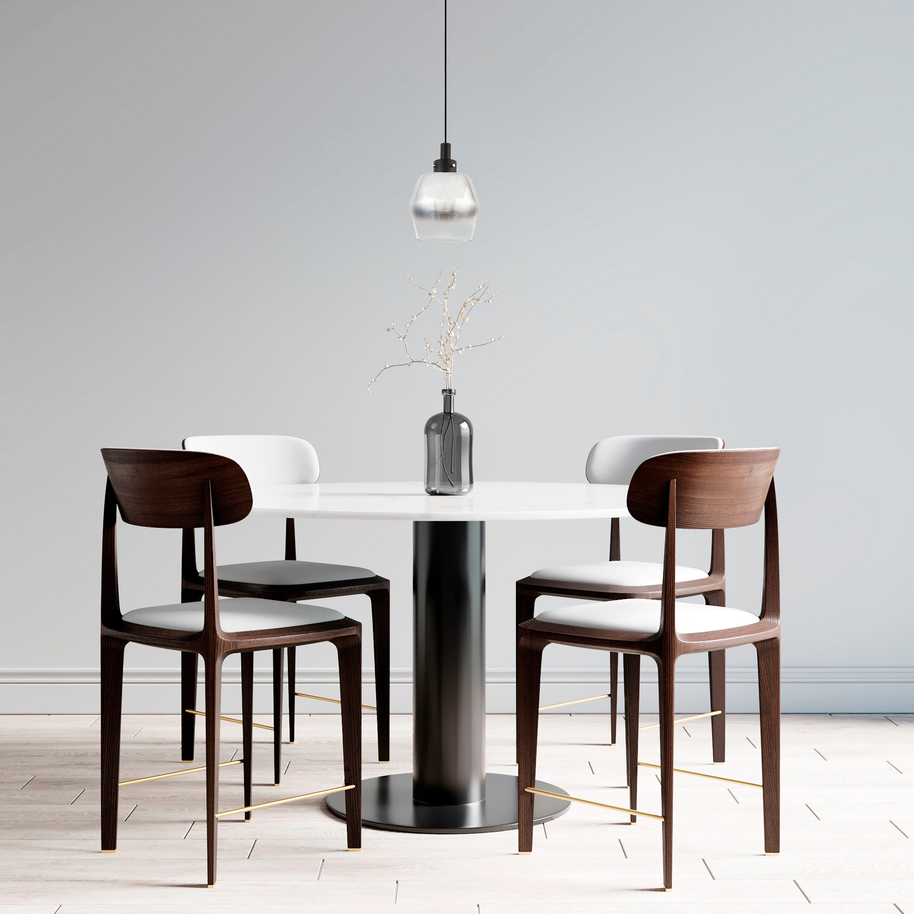 Paco Home DANA, Glas Bar Pendelleuchte ohne Modern Pendelleuchte Esszimmer E27 Industrial Wohnzimmer Leuchtmittel