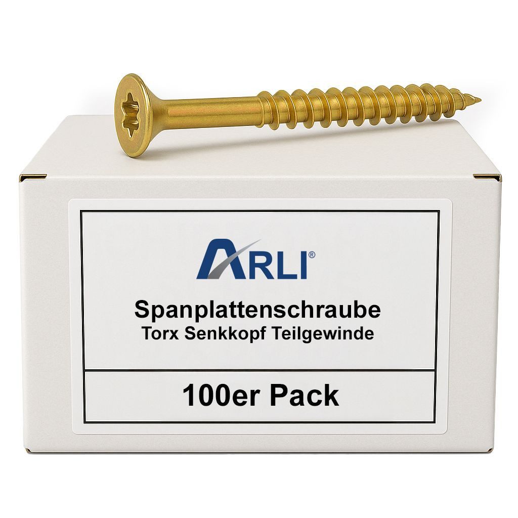 Spanplattenschraube 200x Spanplattenschraube 4 x 80 mm Torx Senkkopf Teilgewinde