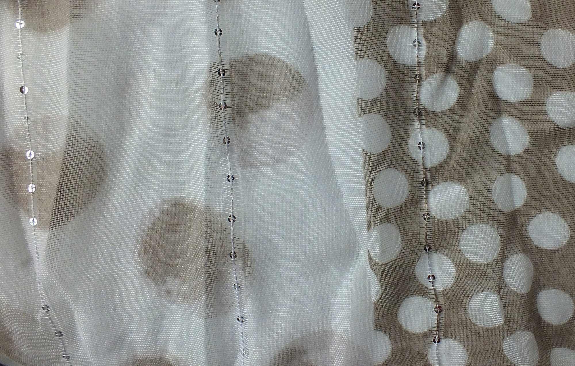 chic4home Schal Dreamy Flair, (1-St. 1-teilig), sommerlicher Damen Schal mit Dots-Print und funkelnden Pailletten