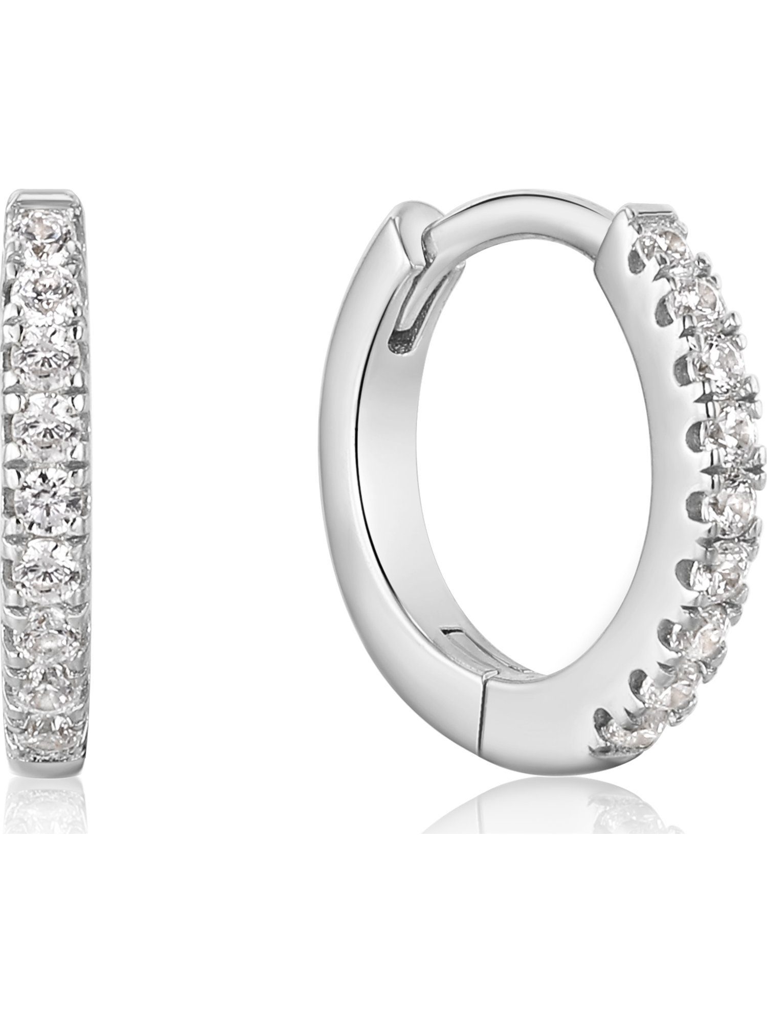 Ania Haie Paar Creolen Ania Haie Damen-Creolen 925er Silber Zirkonia (Paar), Ear Edit