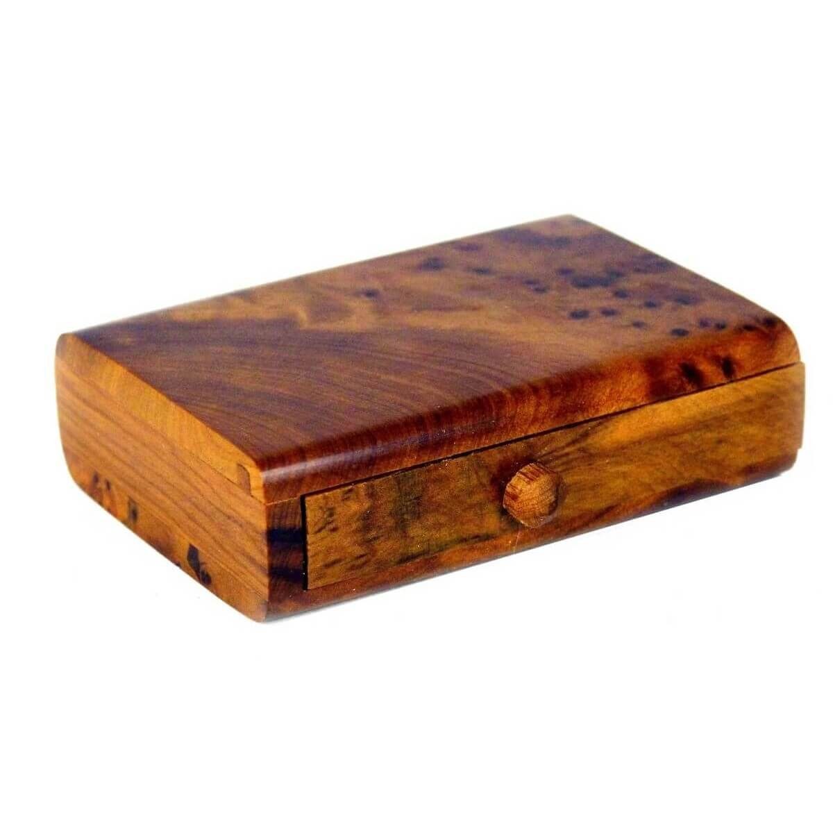 Schlange Holz Scherzartikel aus SIMANDRA Wurzel beißende Box Spiel, magische Thuja Kiste,