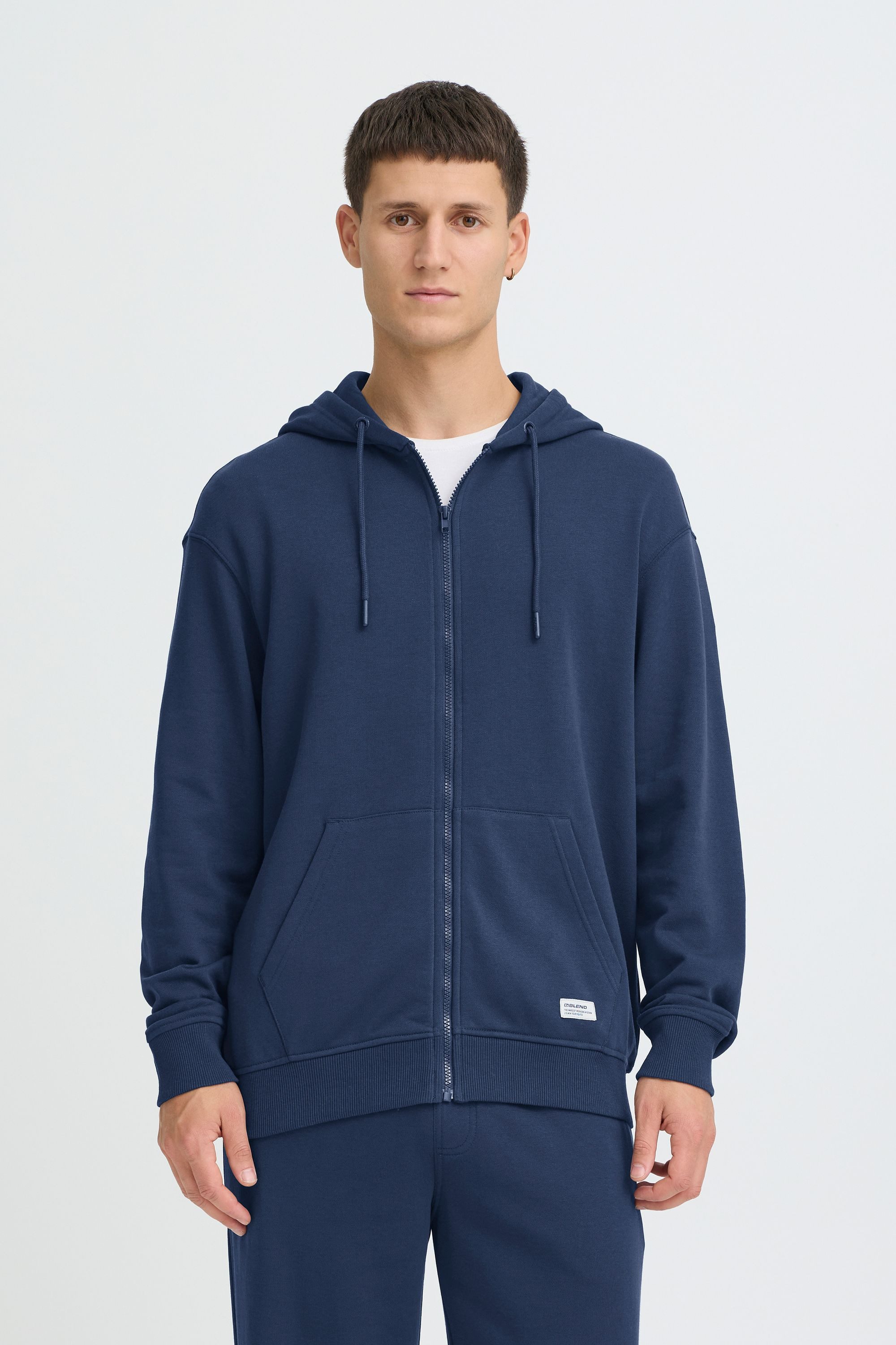 Blend Kapuzensweatjacke BHBrilo Gemütliche Sweatjacke mit Kapuze und Taschen
