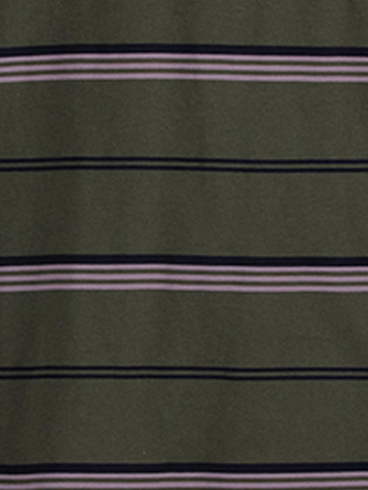 Henry Terre Schlafanzug Pyjama Set Shorty Streifen - olive