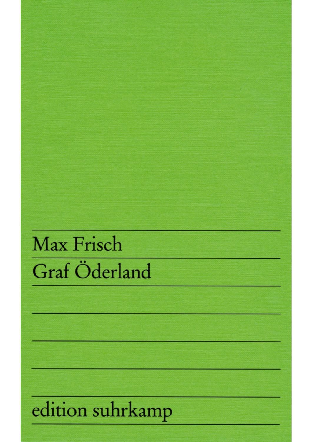 Graf Öderland / Max Frisch