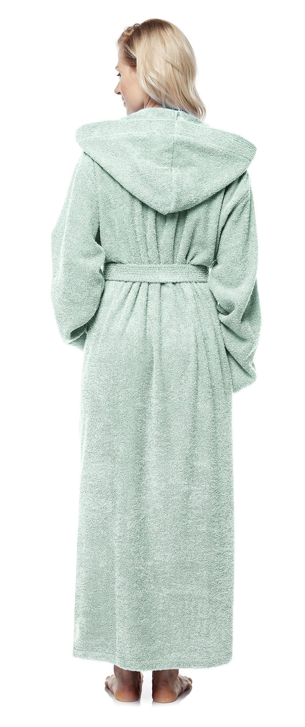 Arus Damenbademantel Pandora, extra lang, mit Kapuze, 100% Baumwolle, für S günstig online kaufen