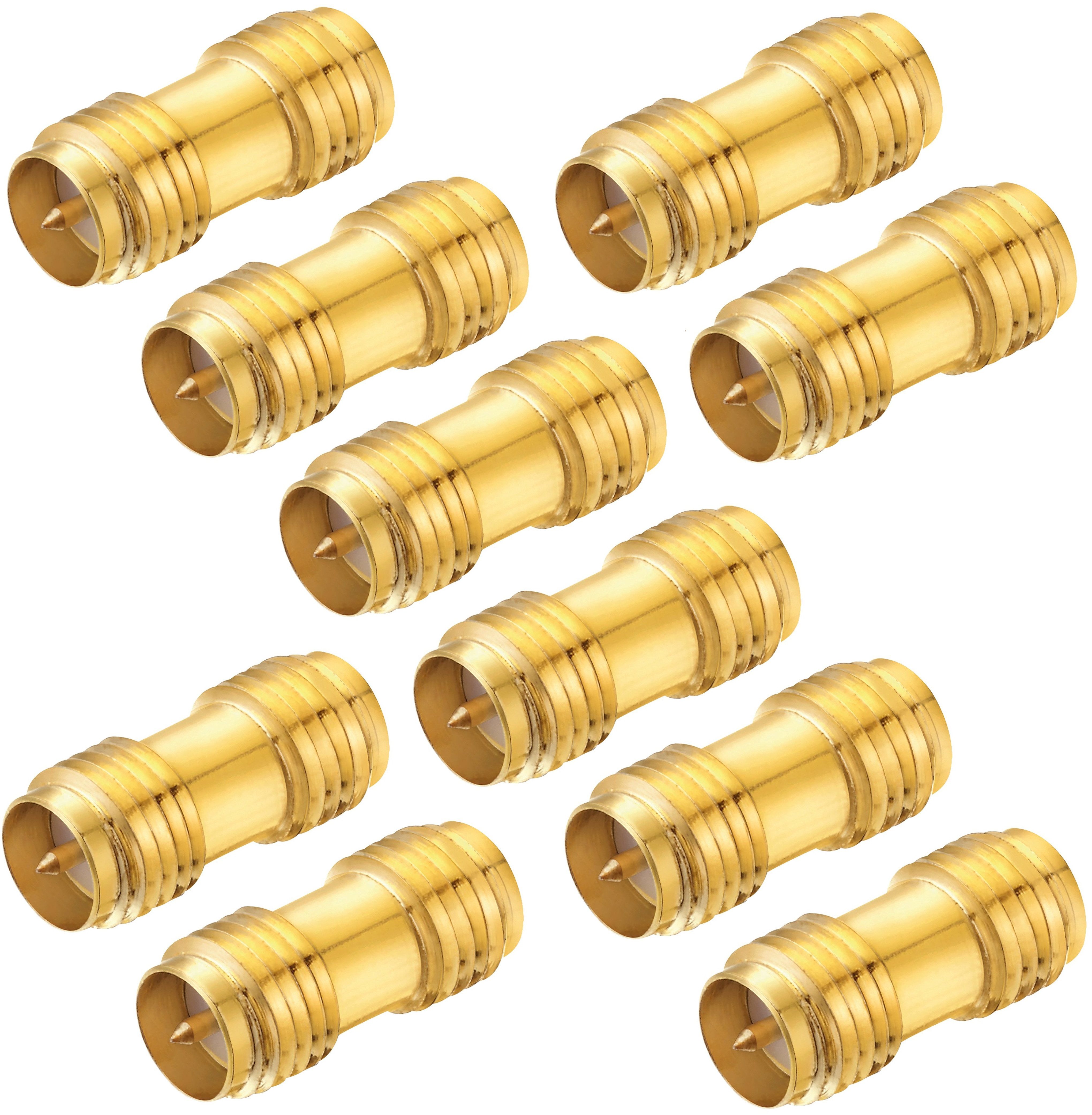 adaptare adaptare 60332 Adapter RP-SMA mit Pin auf RP-SMA mit Pin, 10er Set SAT-Kabel